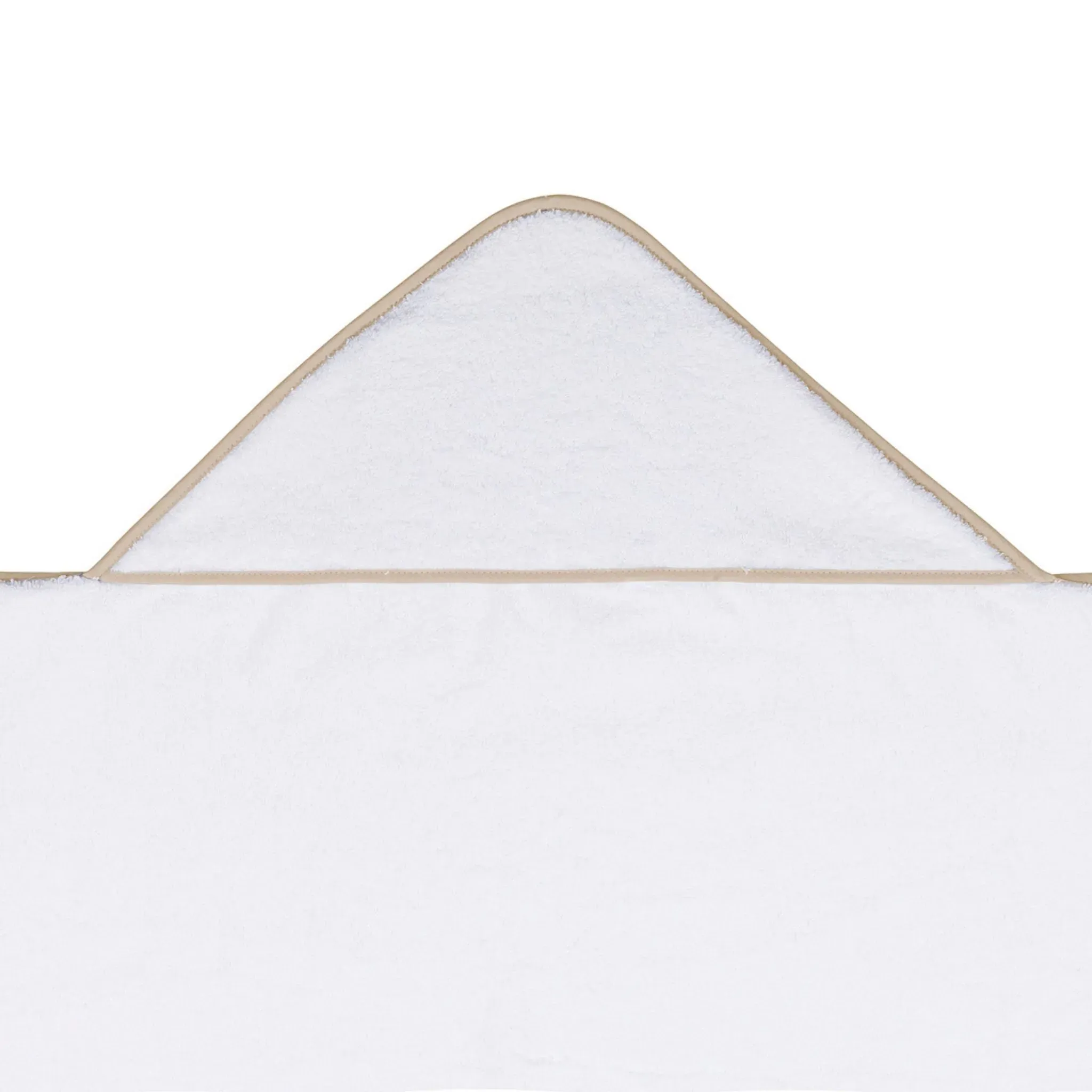 Terry Towel Set with Piped Edges - Beige, Cotton