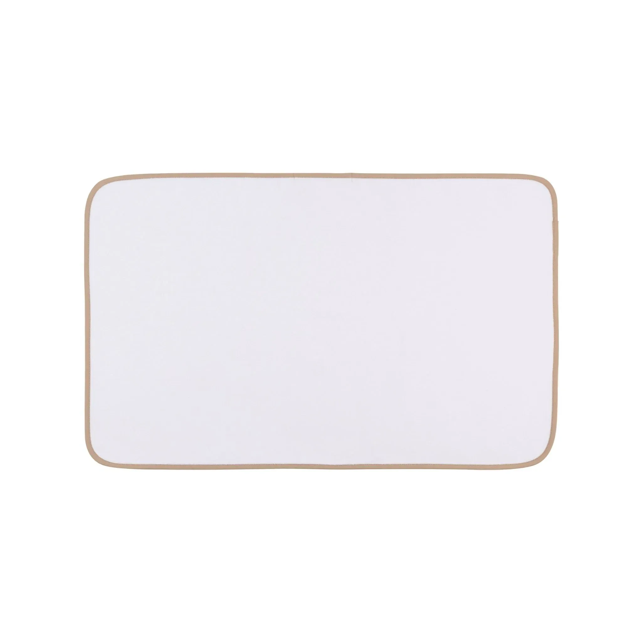 Terry Towel Set with Piped Edges - Beige, Cotton