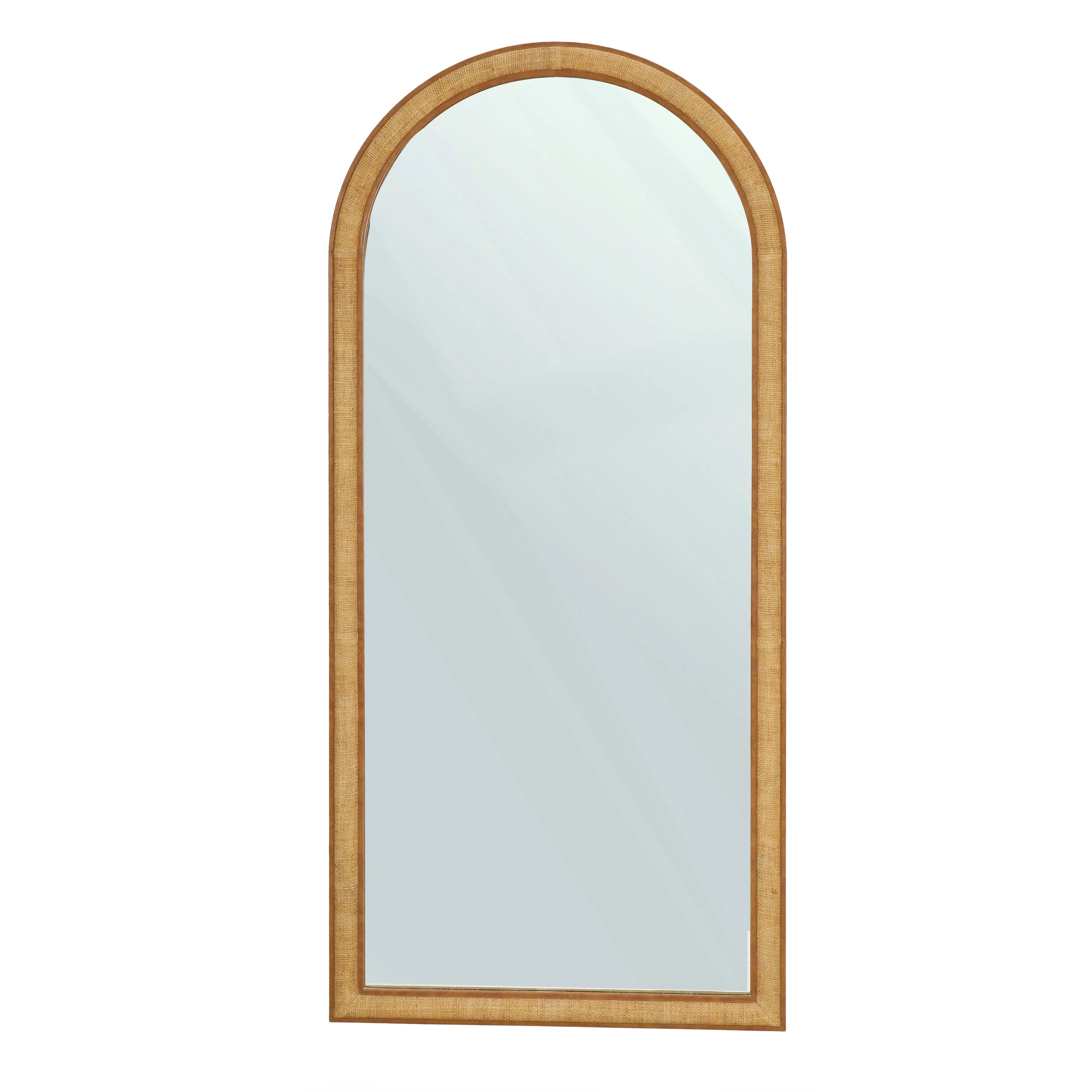 Arch 72" Floor Mirror - Natural Raffia product