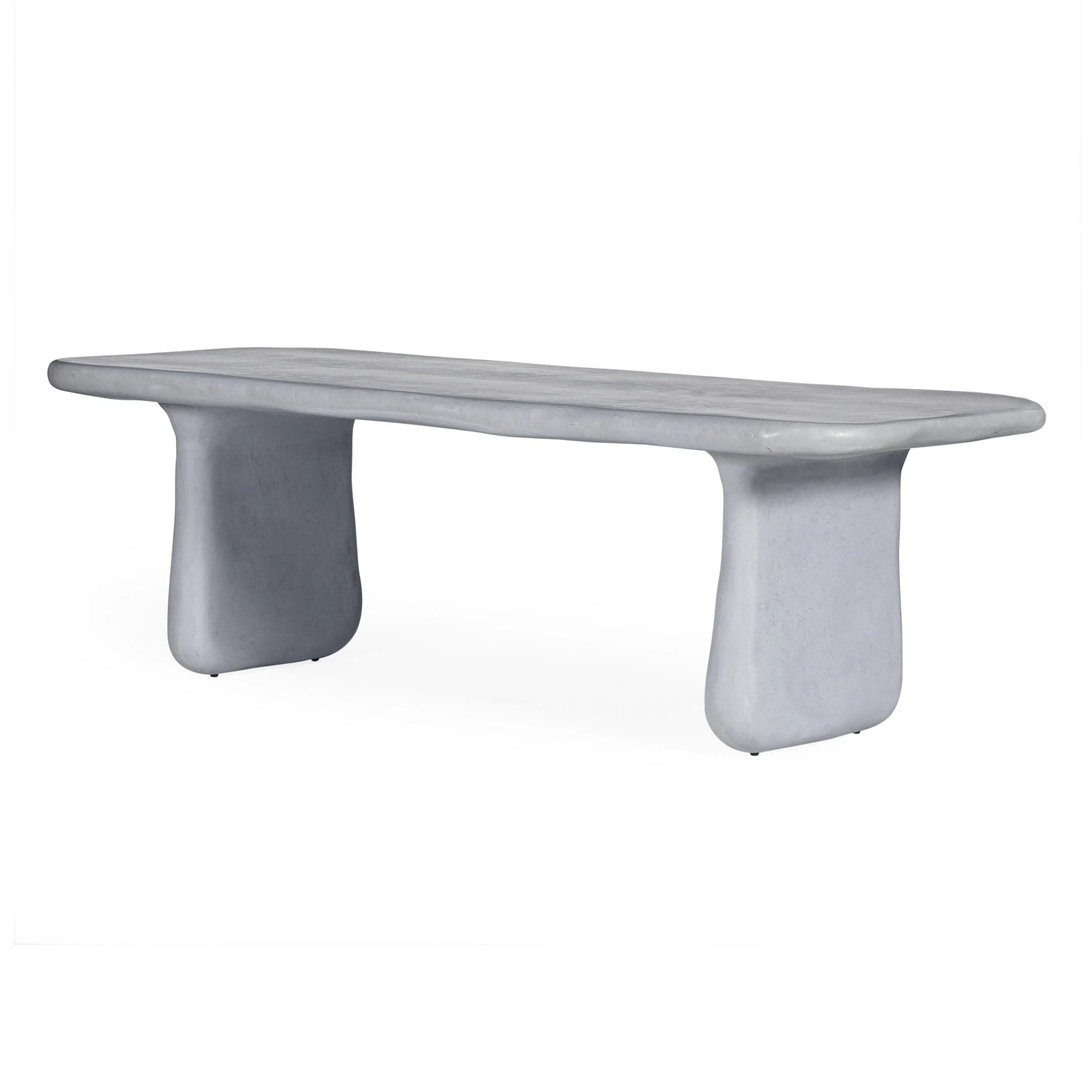 Athen Rectangular Dining Table - Grey, Fiberglass product