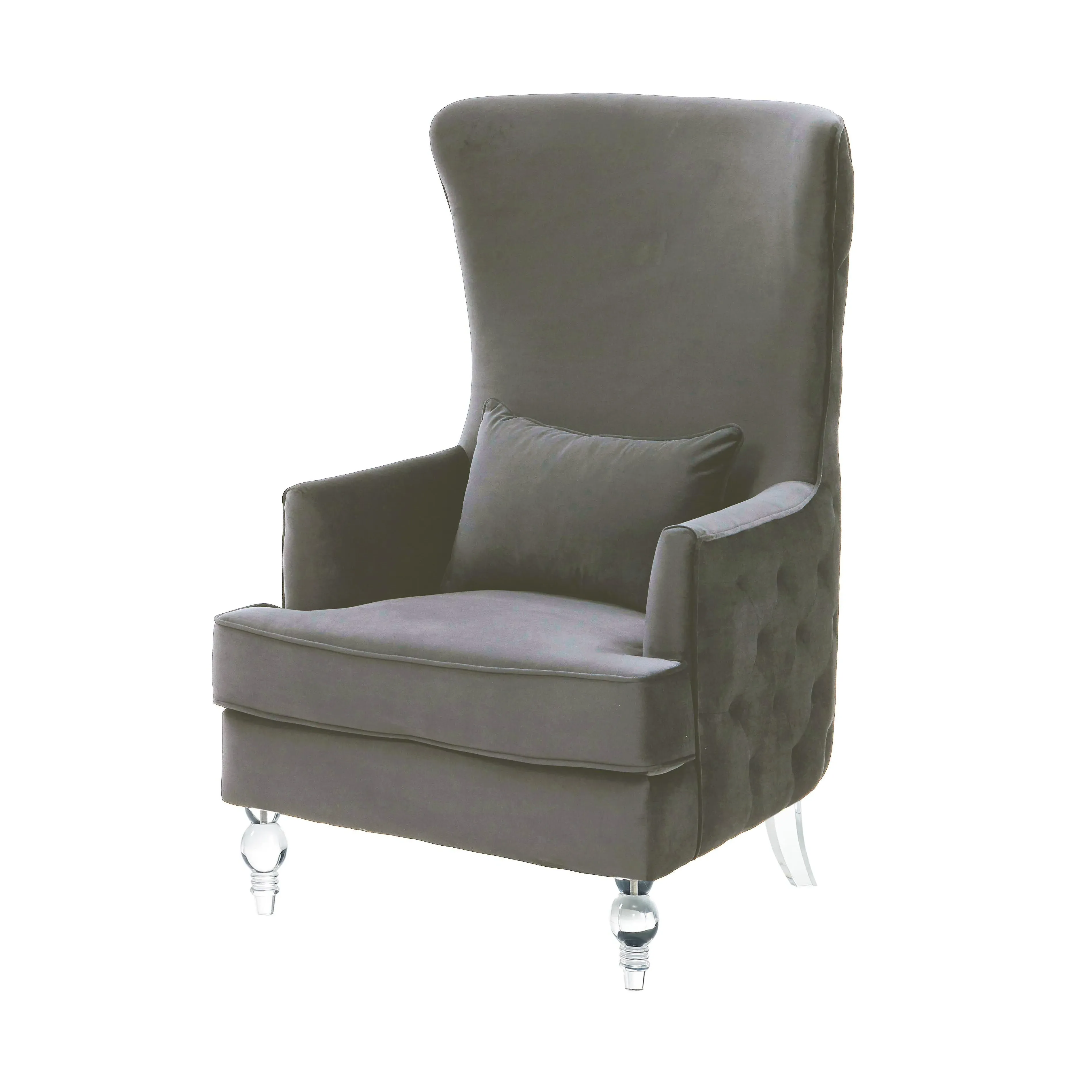 Aubree Chair with Acrylic Legs - Performance Velvet product