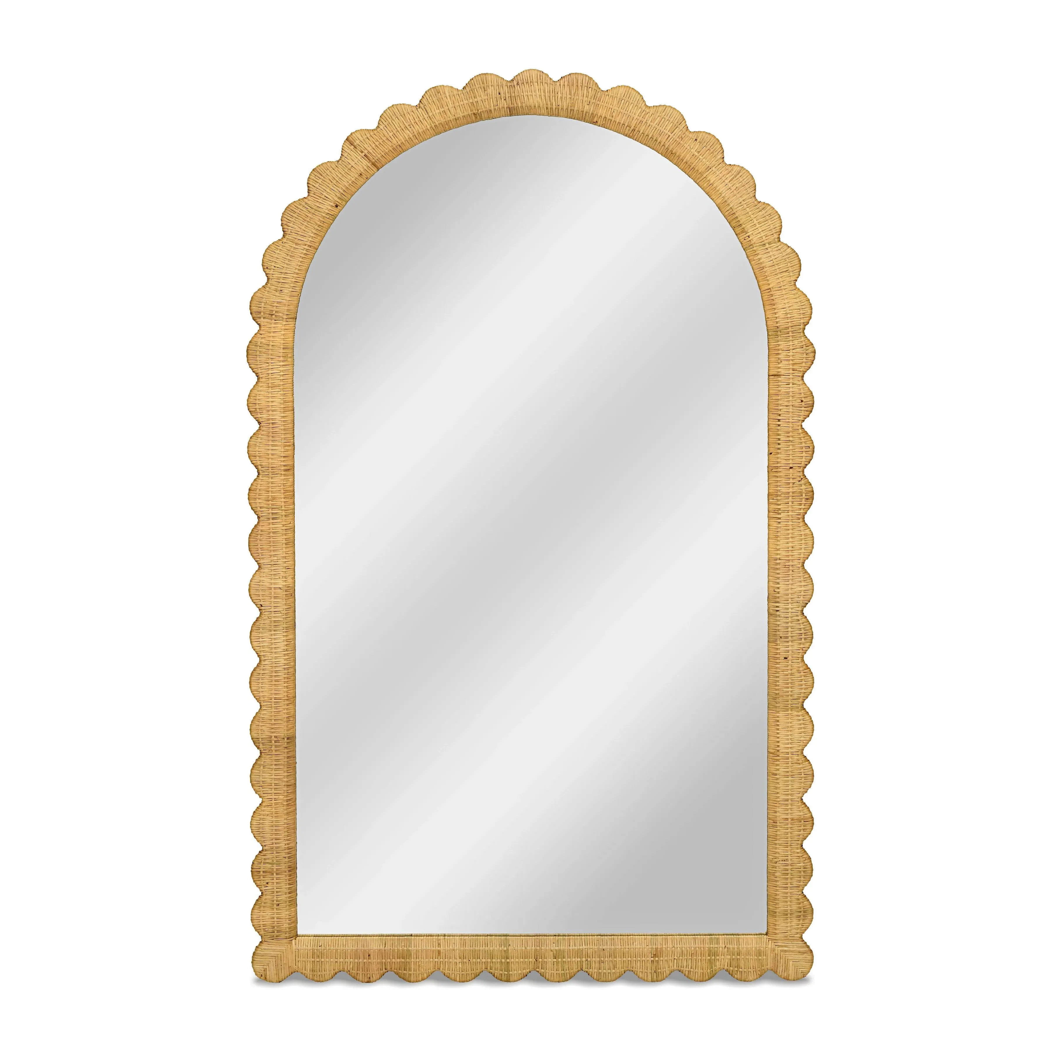 Bama Arched Wall Mirror - Natural Rattan product