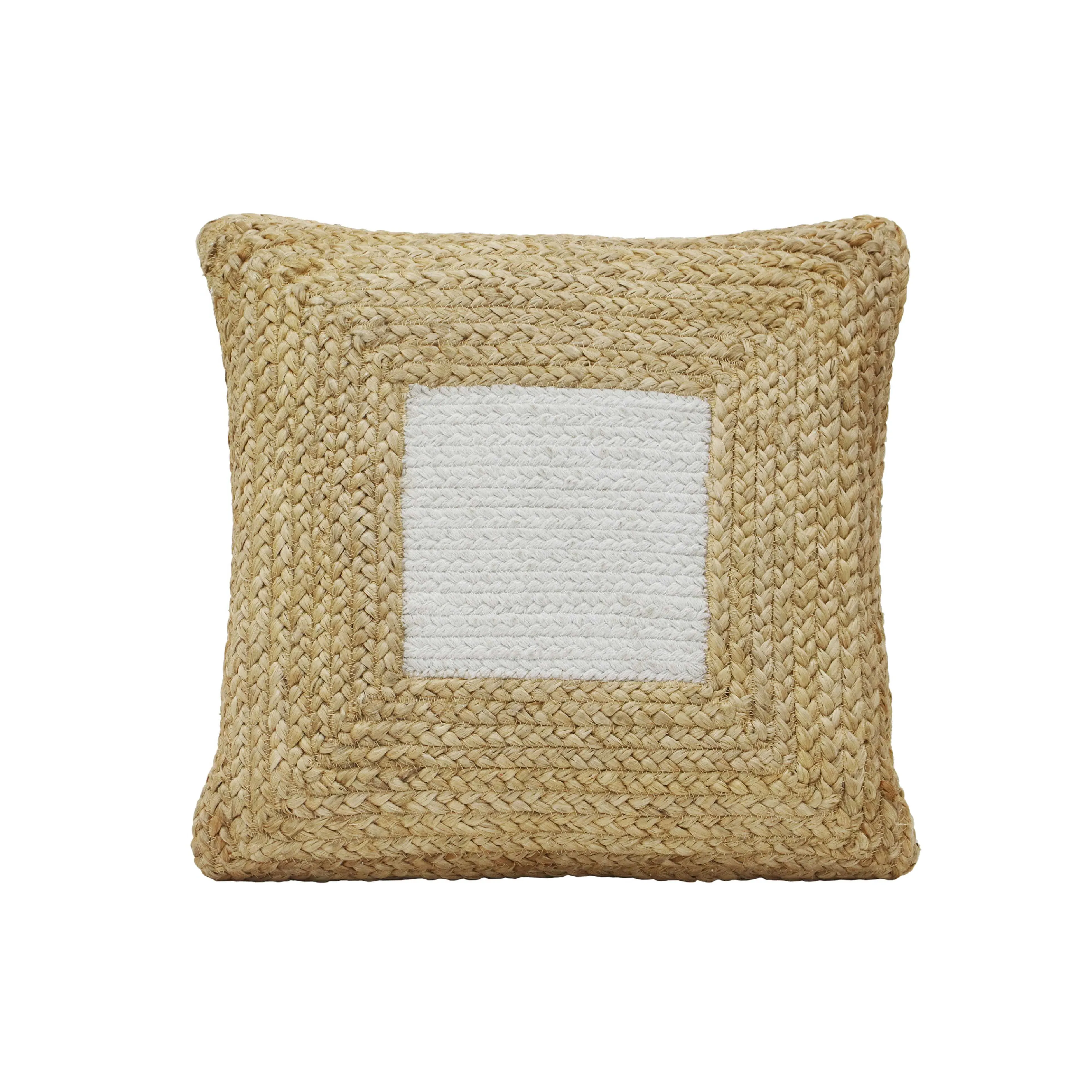 Blank Mind 17" Square Throw Pillow - Jute, Cotton product