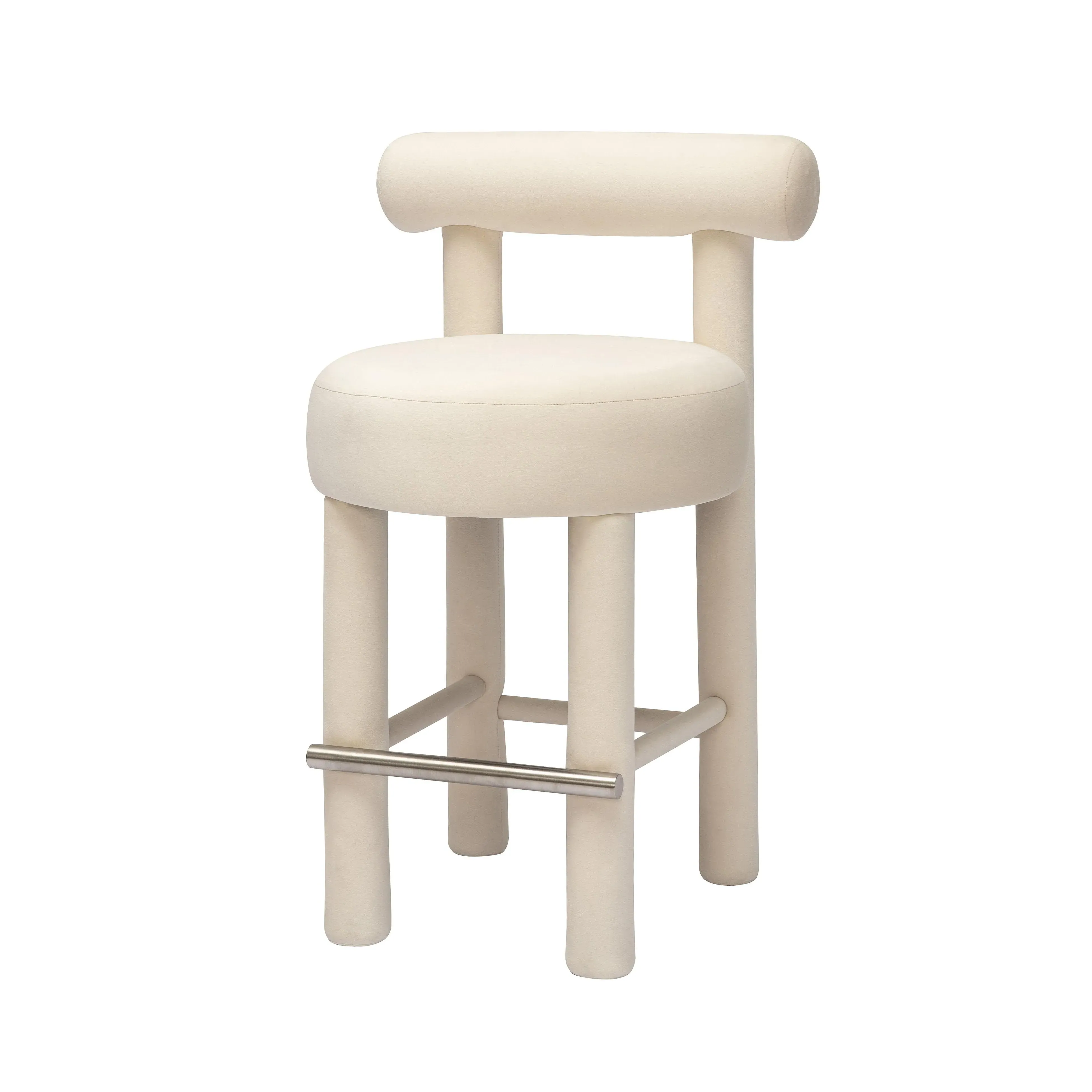 Carmel Counter Stool - Cream, Performance Velvet product