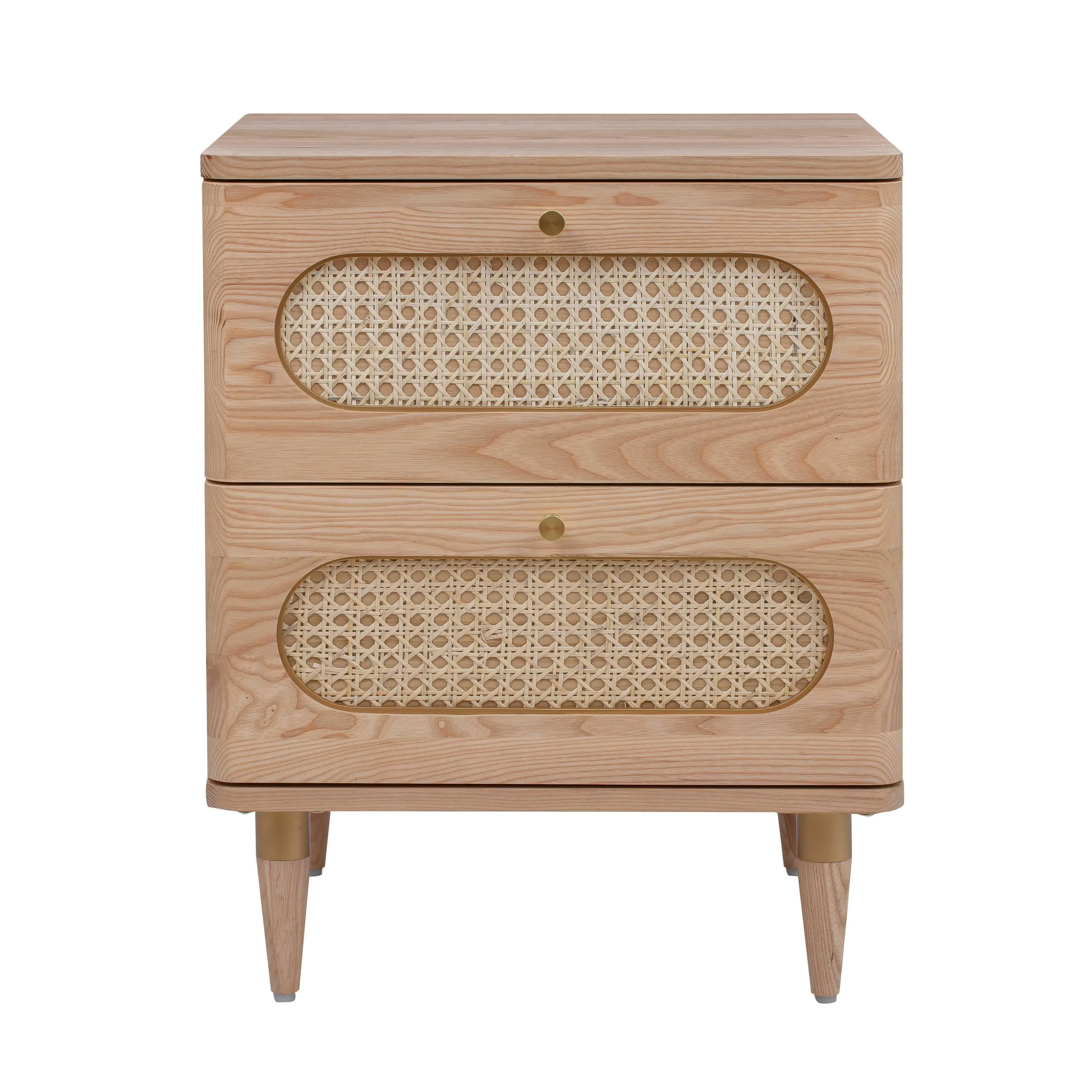 Carmen 2-Drawer Nightstand - Natural Ash, Cane product