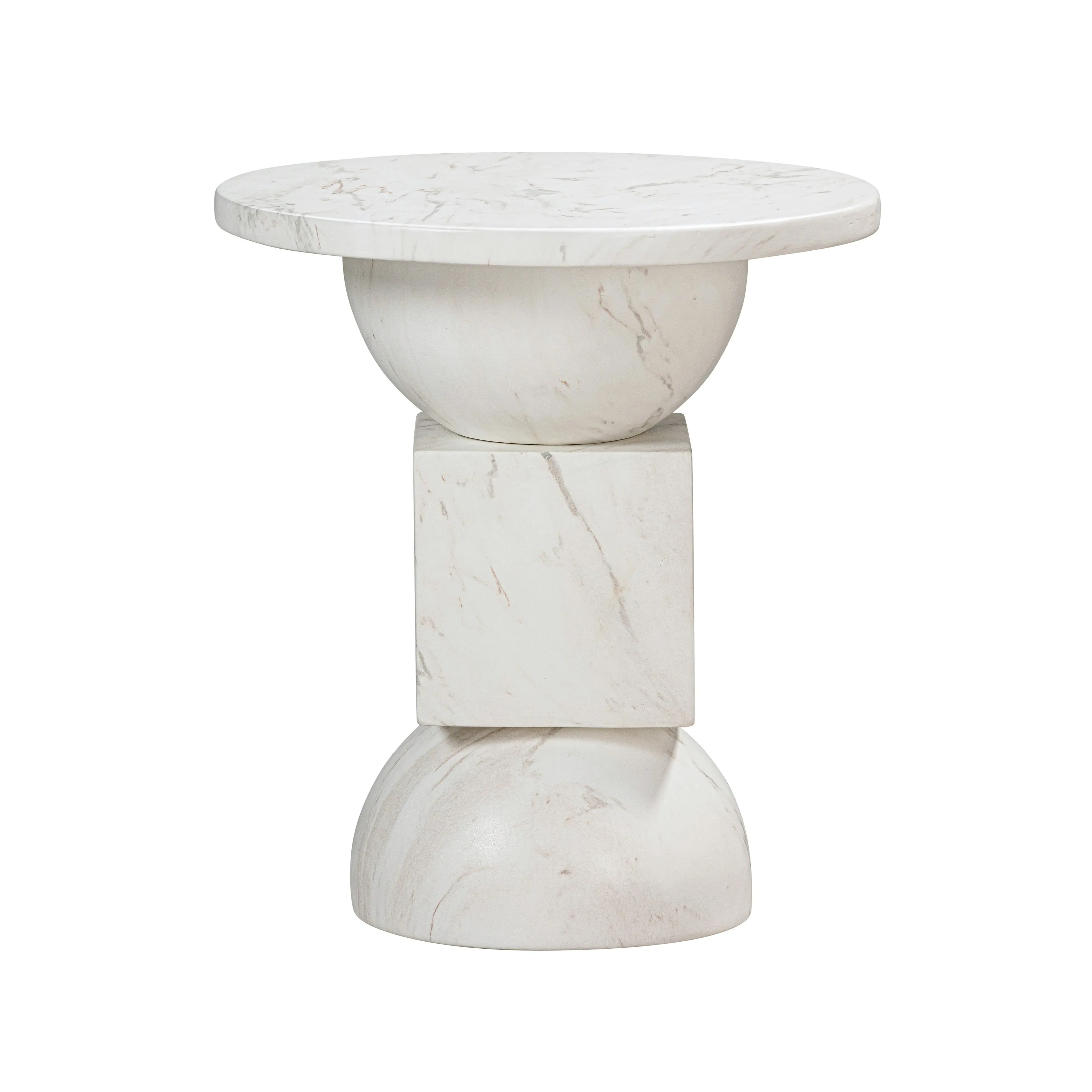 Chip Faux Marble Indoor/Outdoor Side Table product