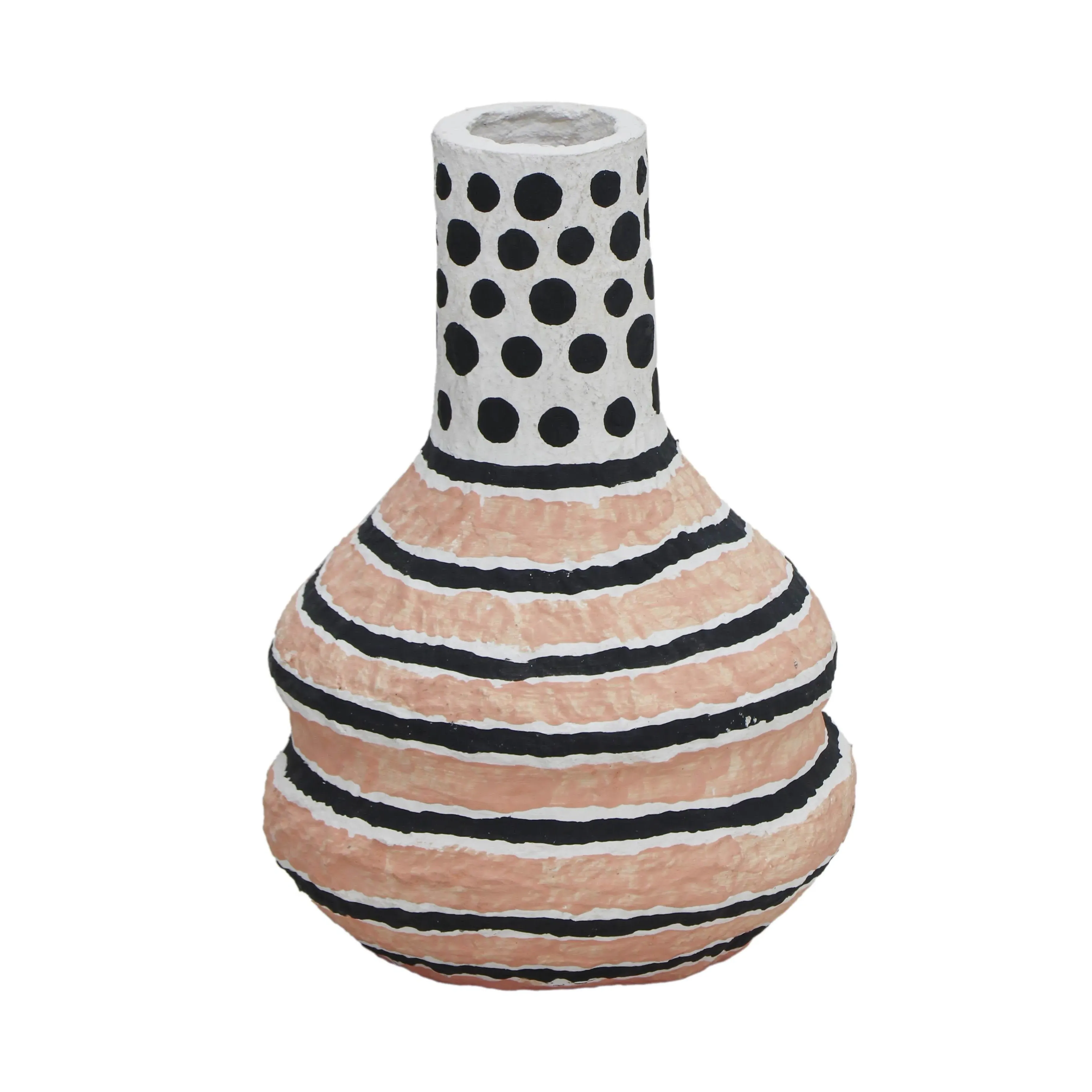 Cotton Mache Vase - Modernist Print product