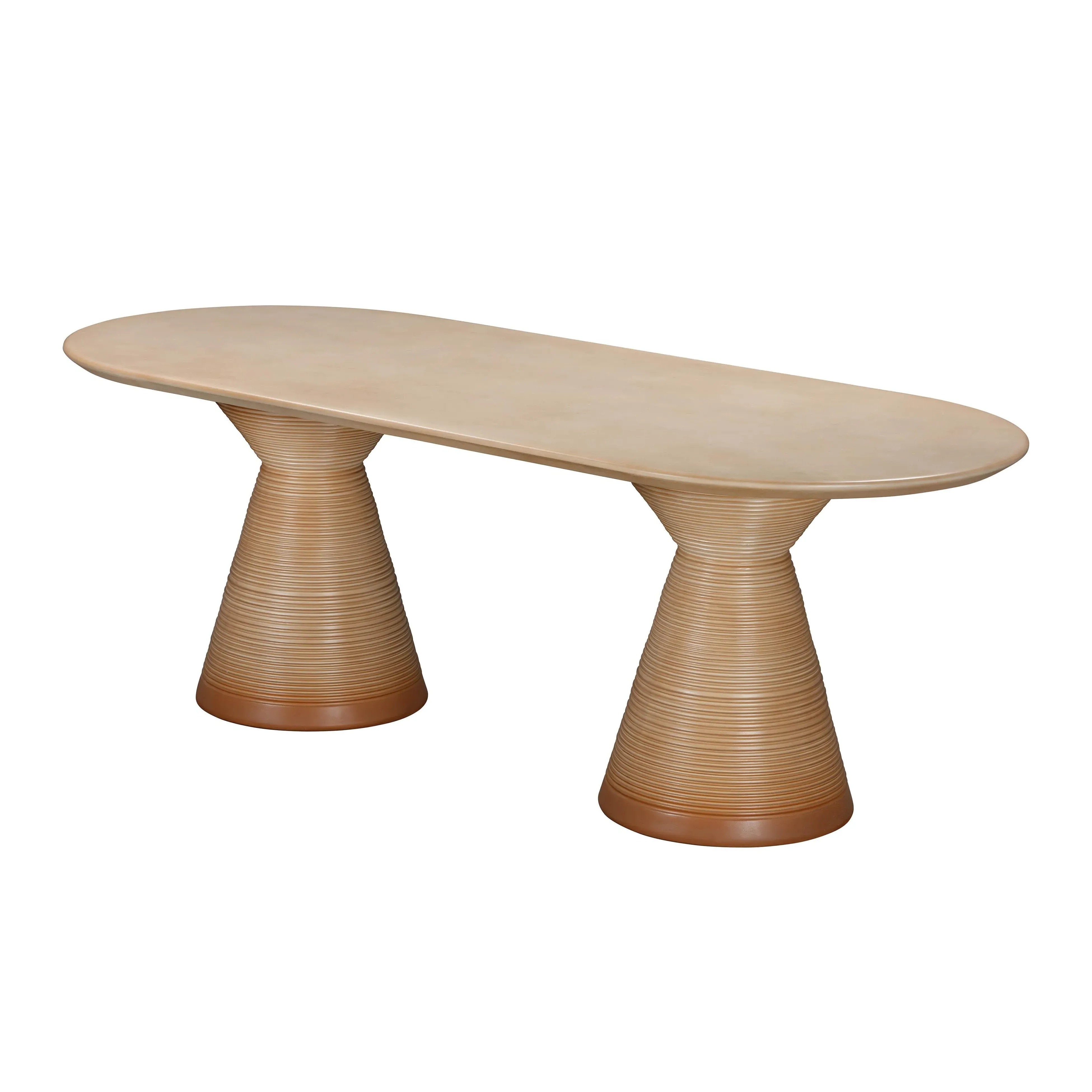 Fassa Oval Indoor/Outdoor Dining Table - Faux Terracotta product