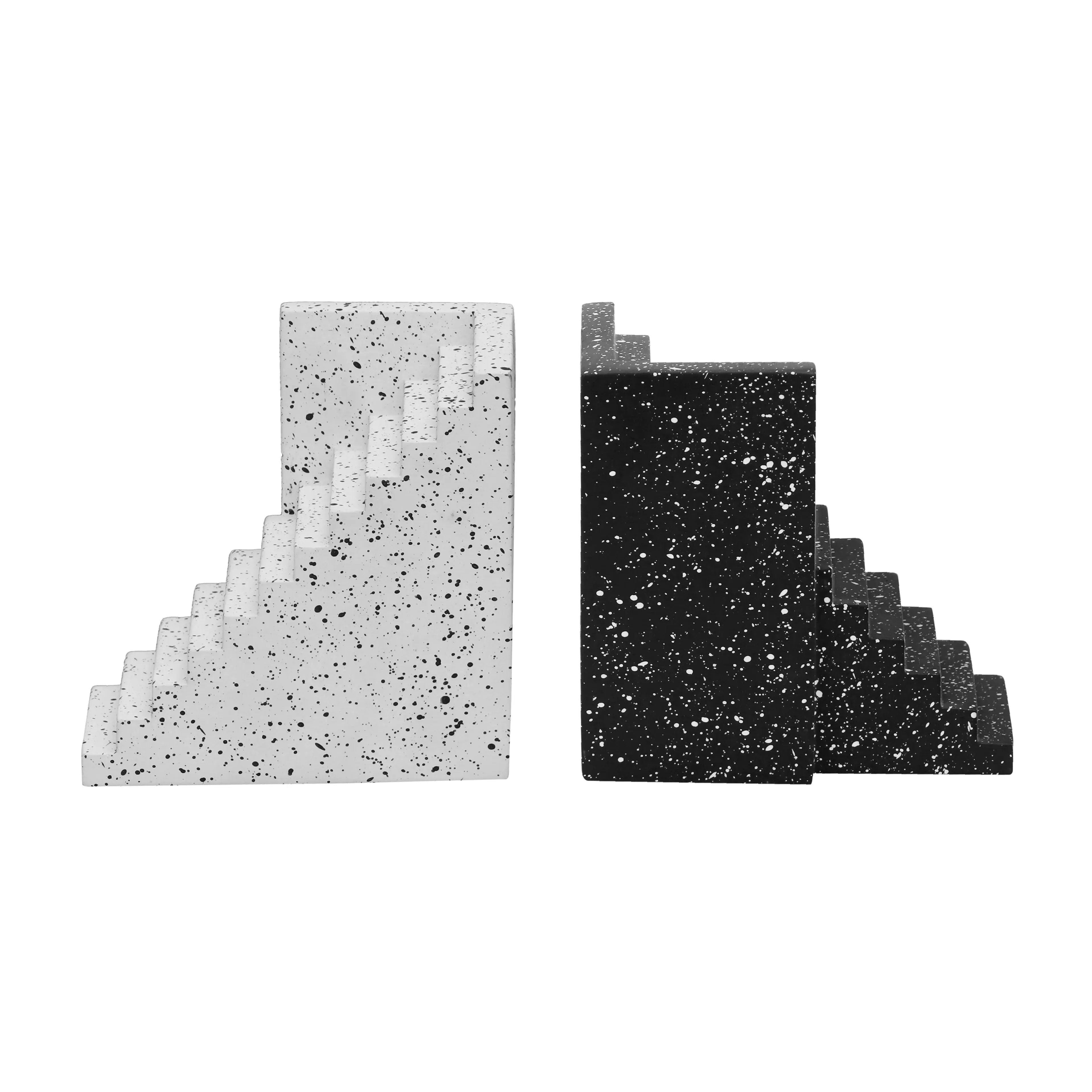 Gabby Bookends - Speckled Concrete product