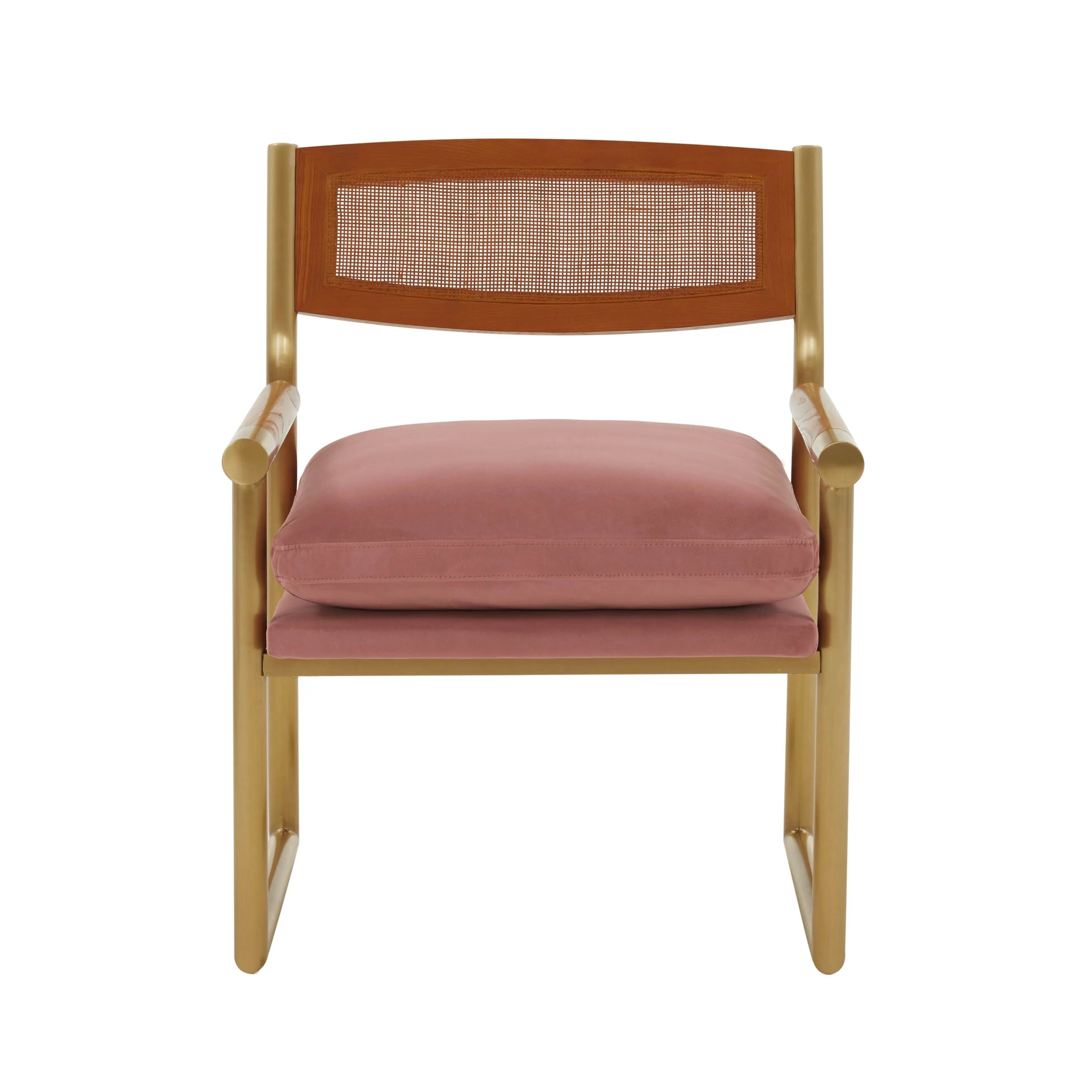 Harlow Accent Chair - Rattan, Performance Velvet product