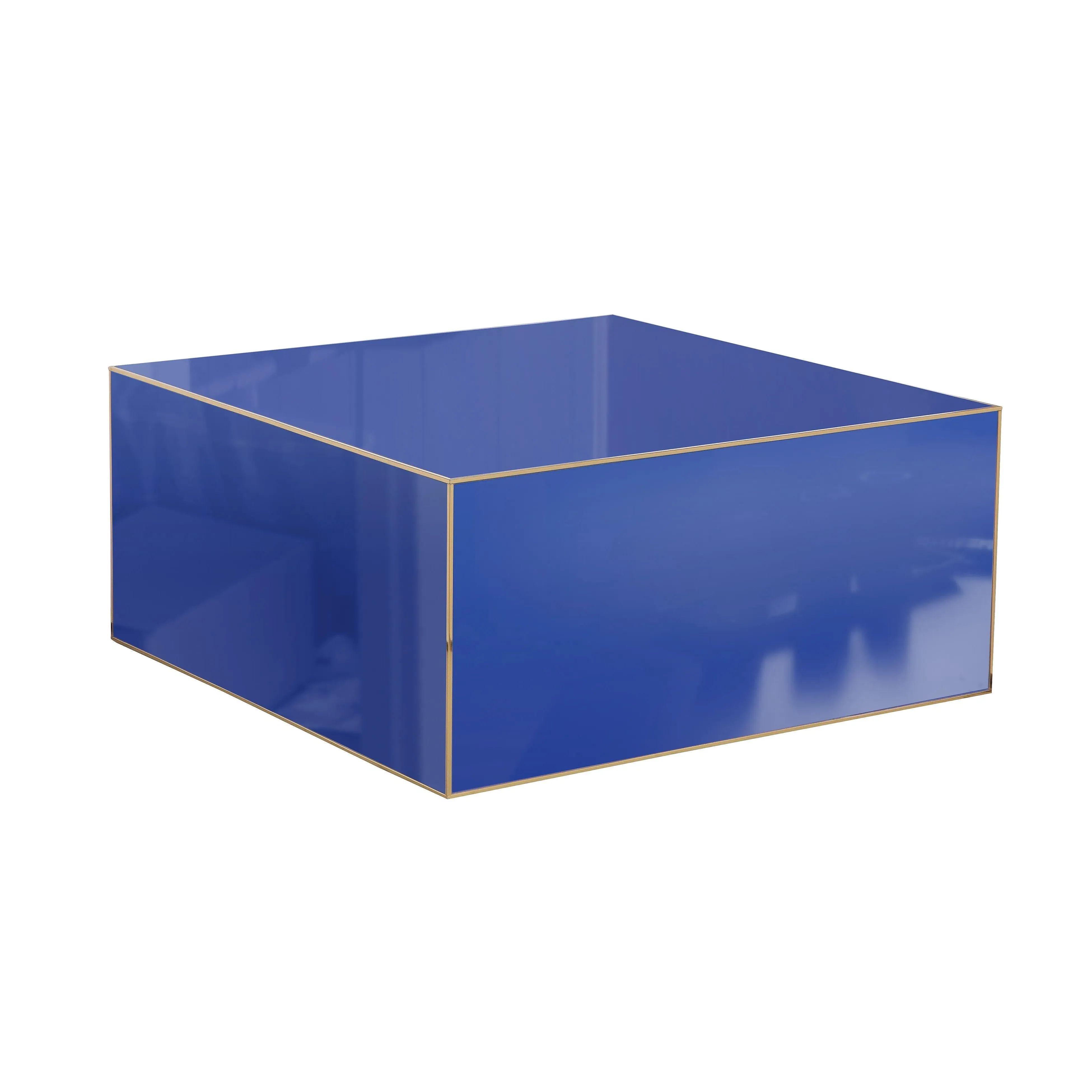 Havana 35 Square Coffee Table - Glass, Gold product