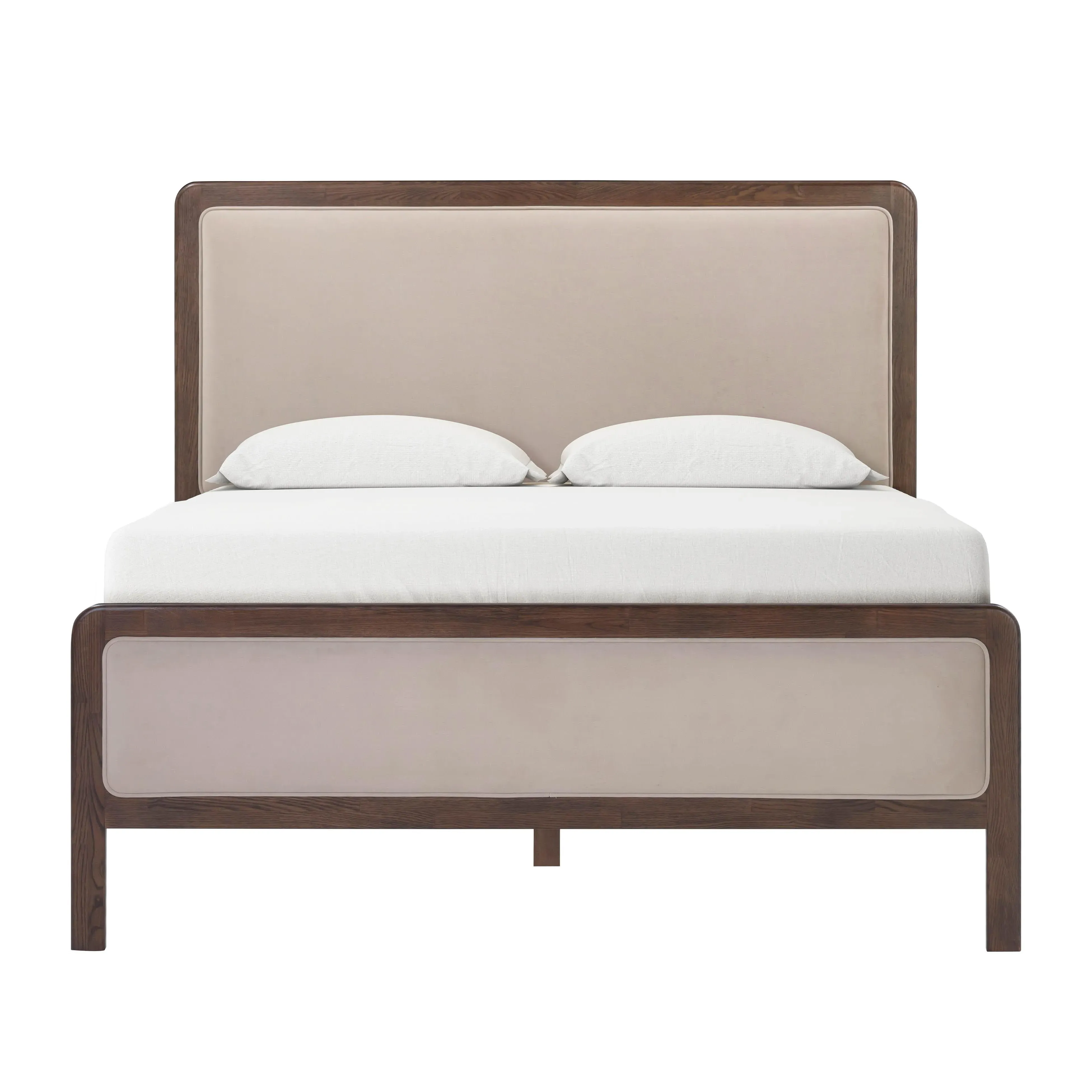 Hella Bed Frame - Velvet, Ash Wood product