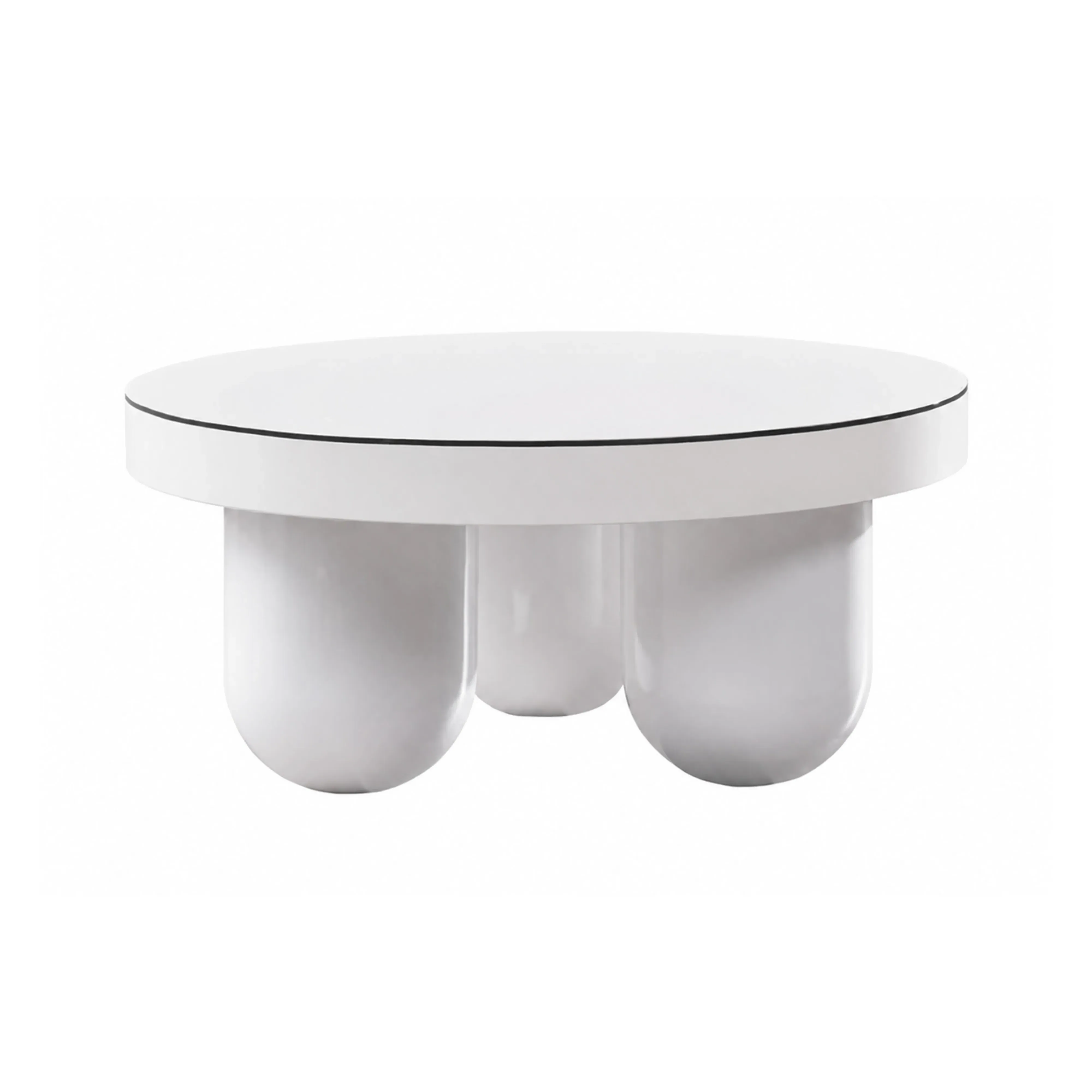 Jasper Round Coffee Table - White Gloss product