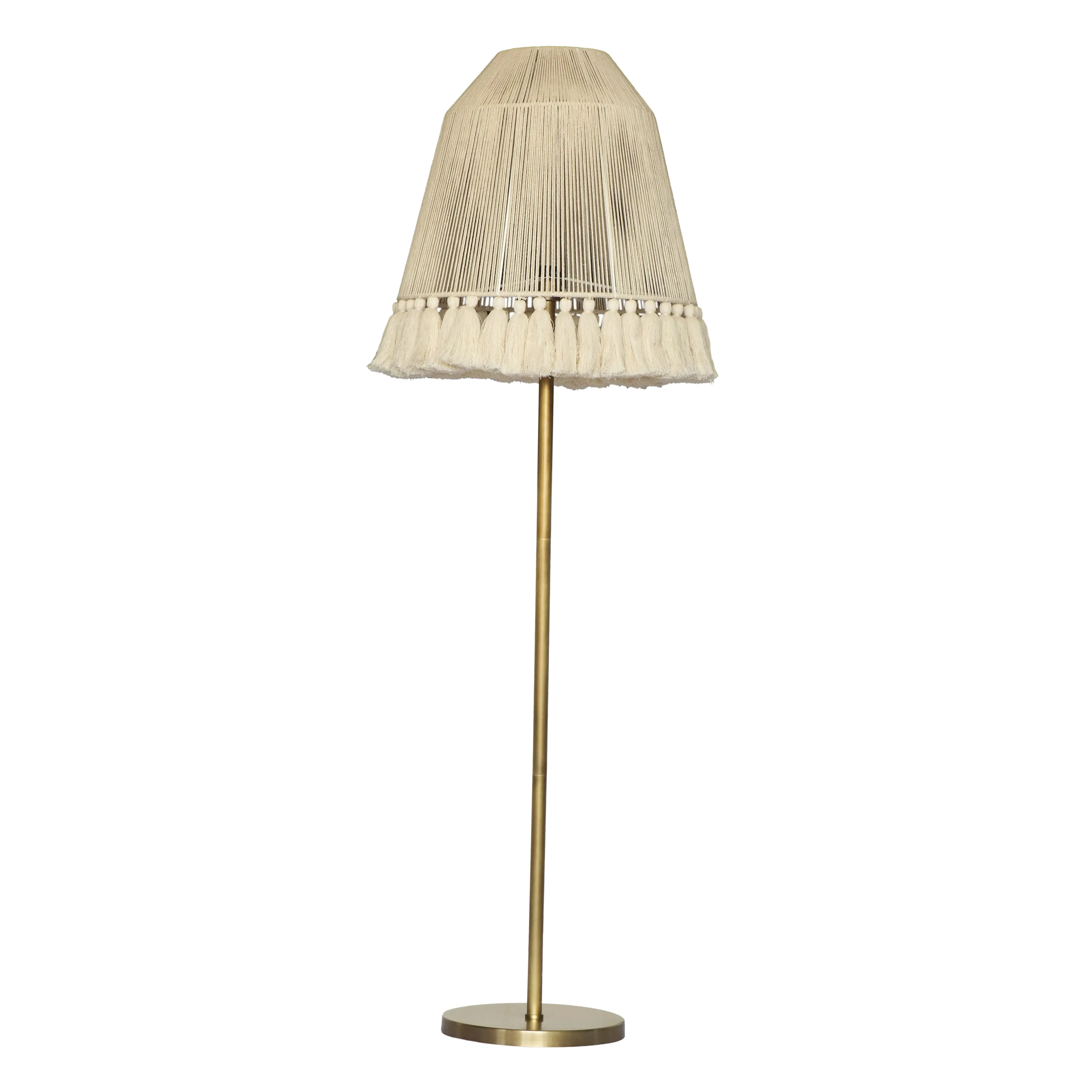 June Floor Lamp - White, Cotton product