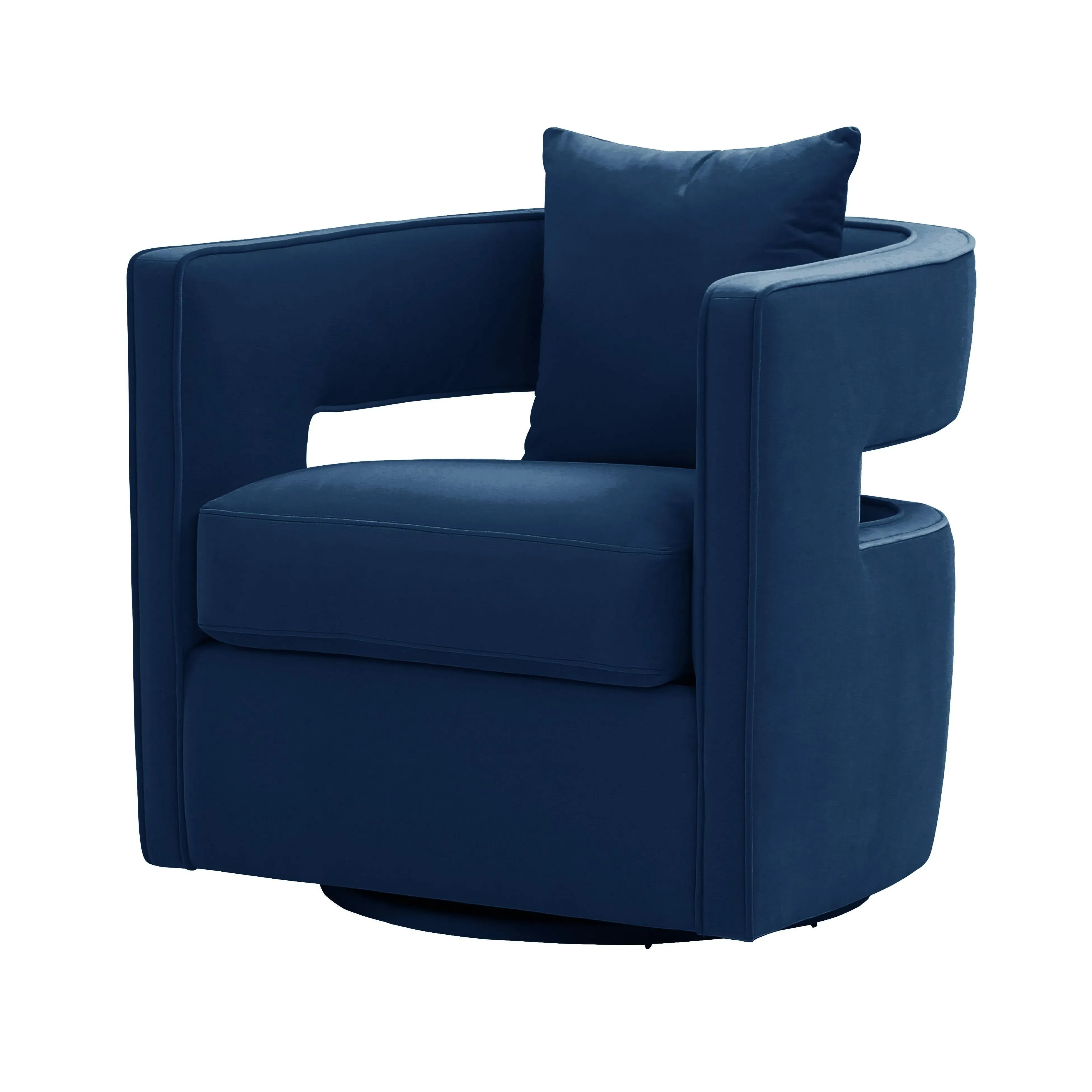 Kennedy Performance Velvet Swivel Accent Chair product