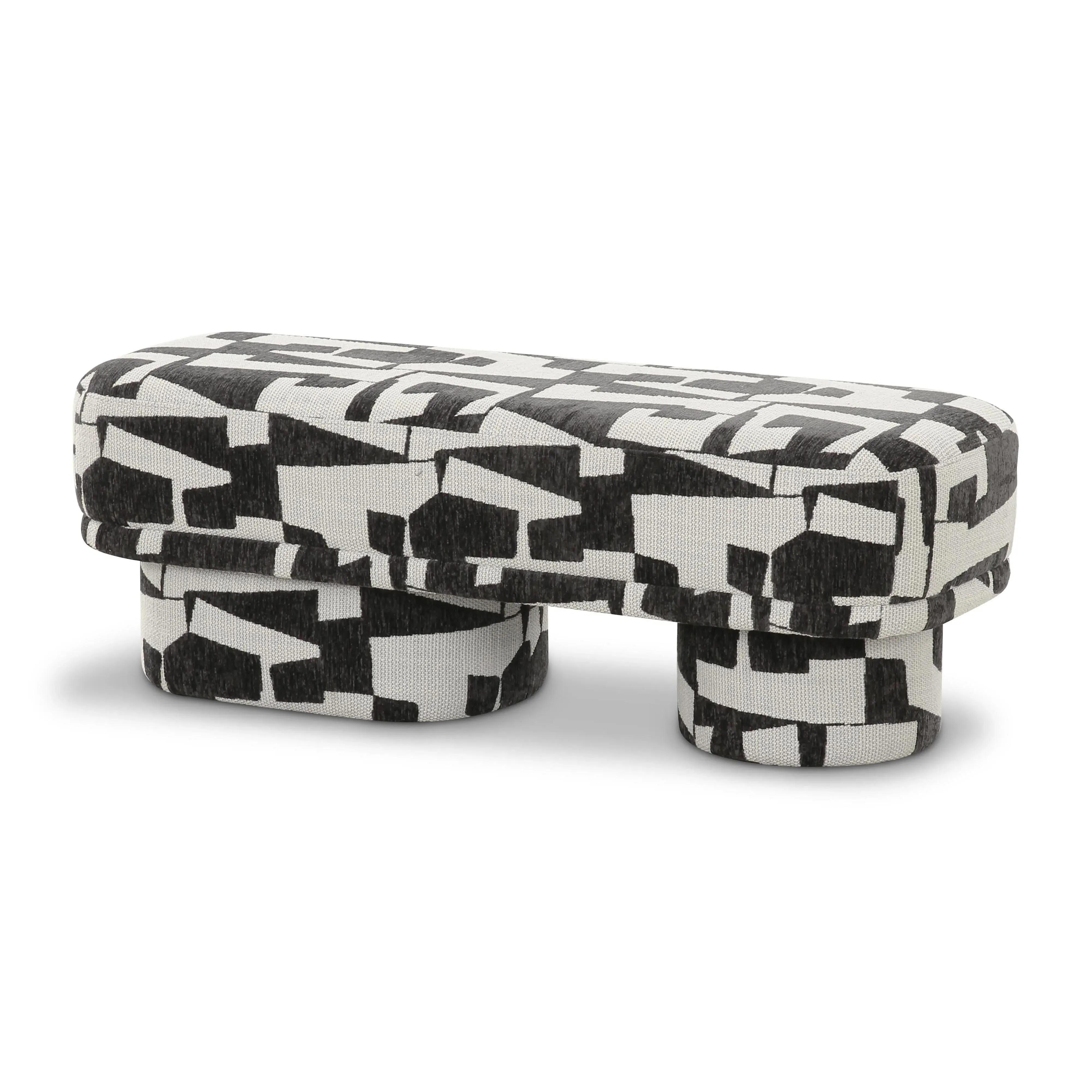 Lena Jacquard Upholstered Bench - Jacquard Fabric product