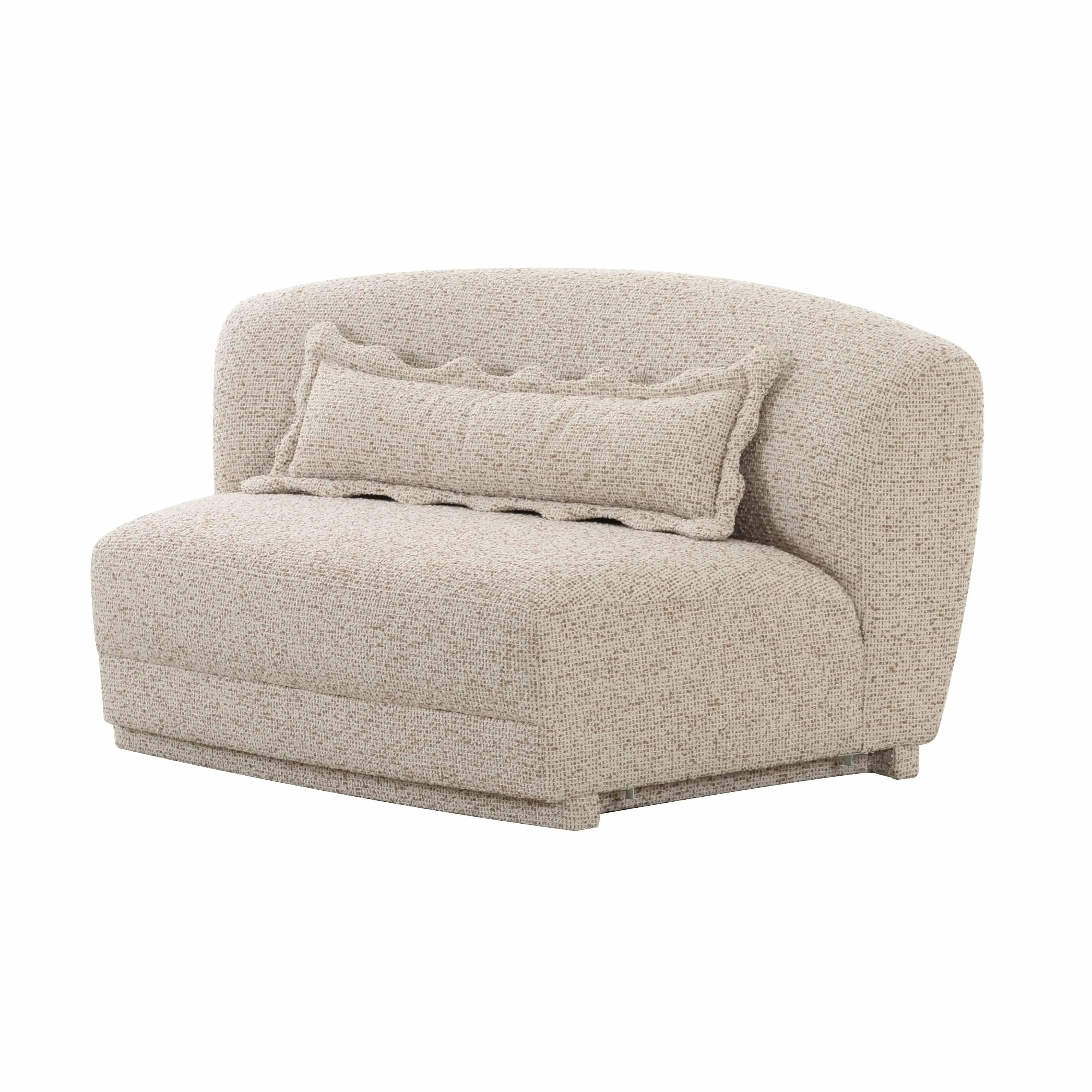 Marion Two-Tone Armless Loveseat - Boucle by Tov Furniture