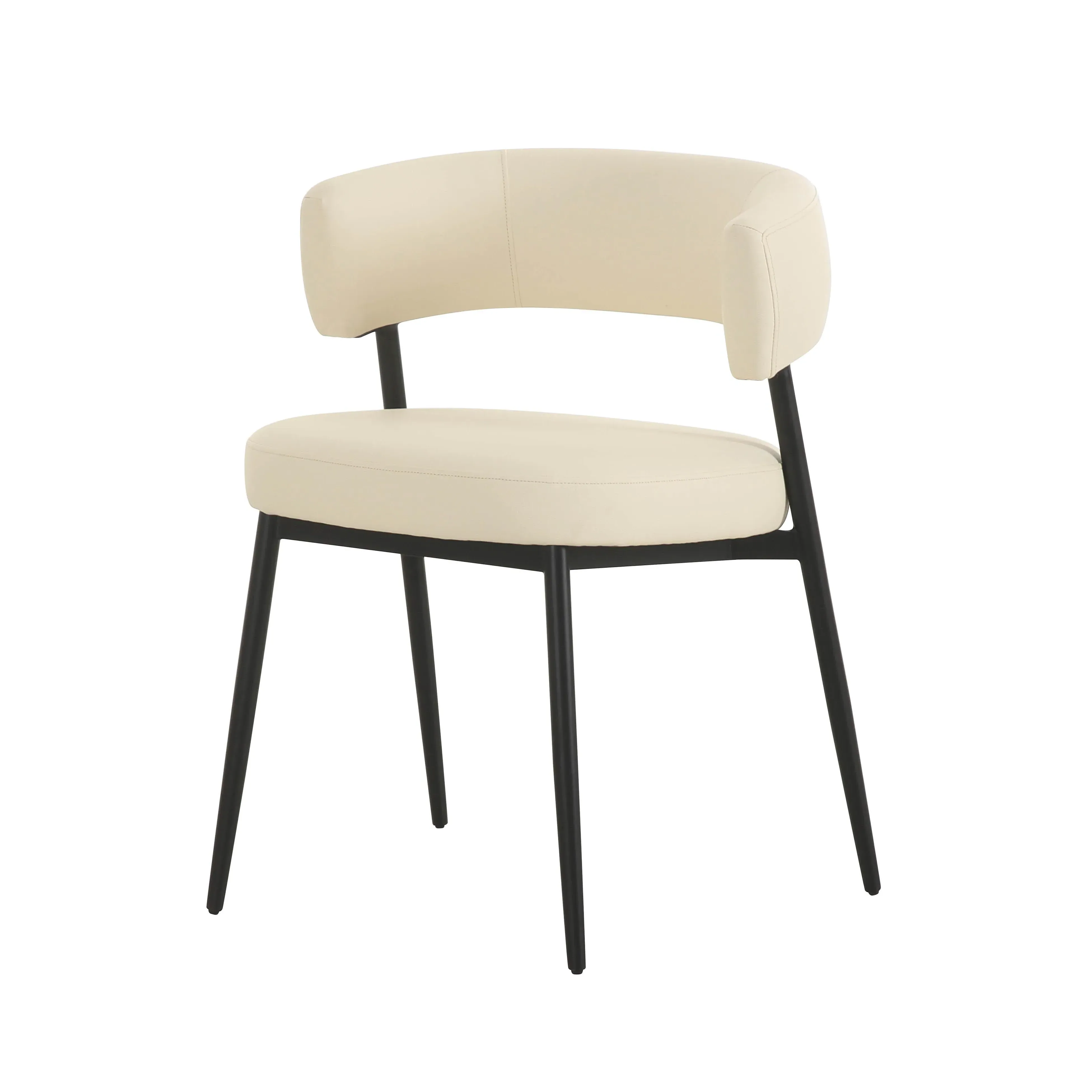 Maxine Dining Chair - Cream, Vegan Leather product