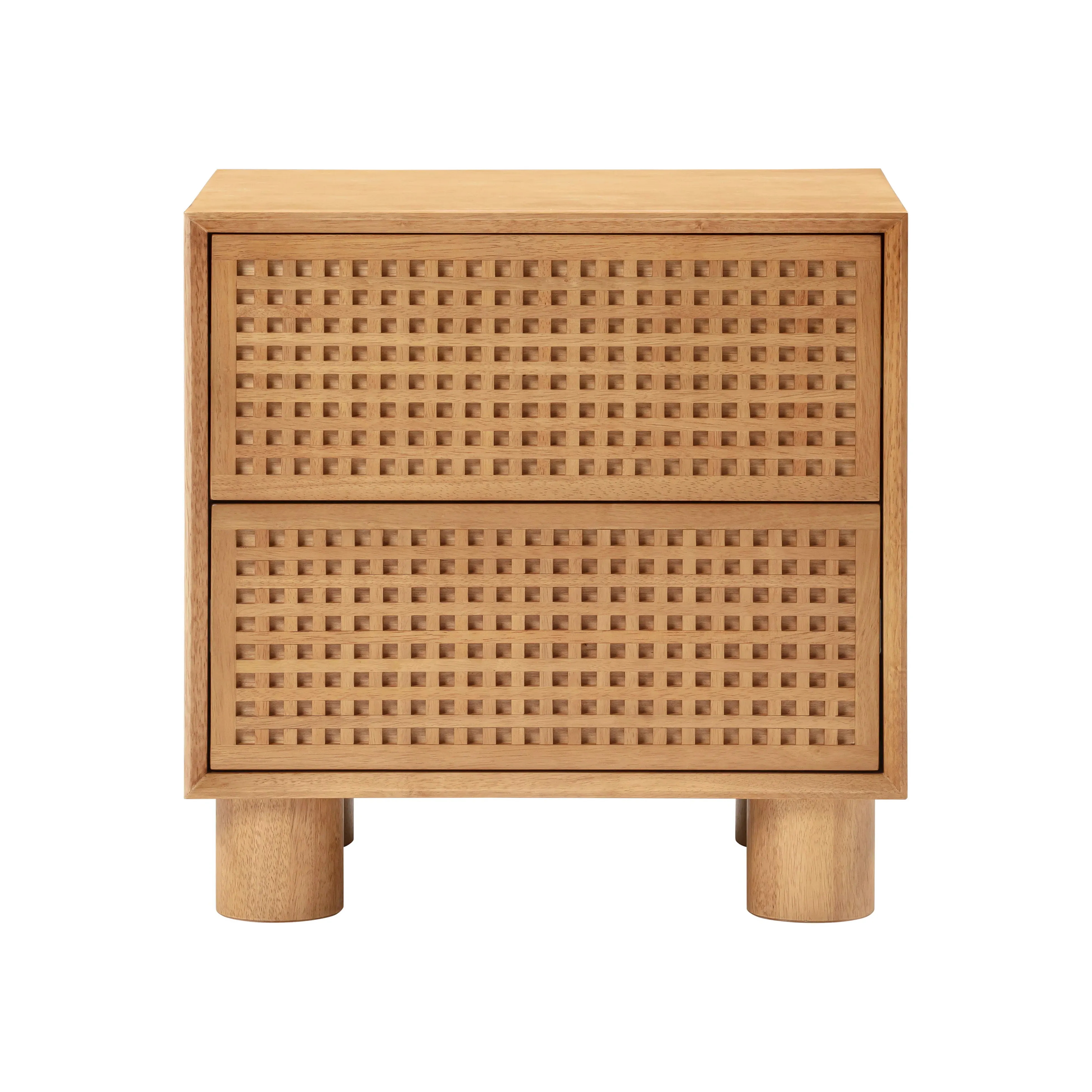 Miles 2-Drawer Nightstand - Natural Wood product