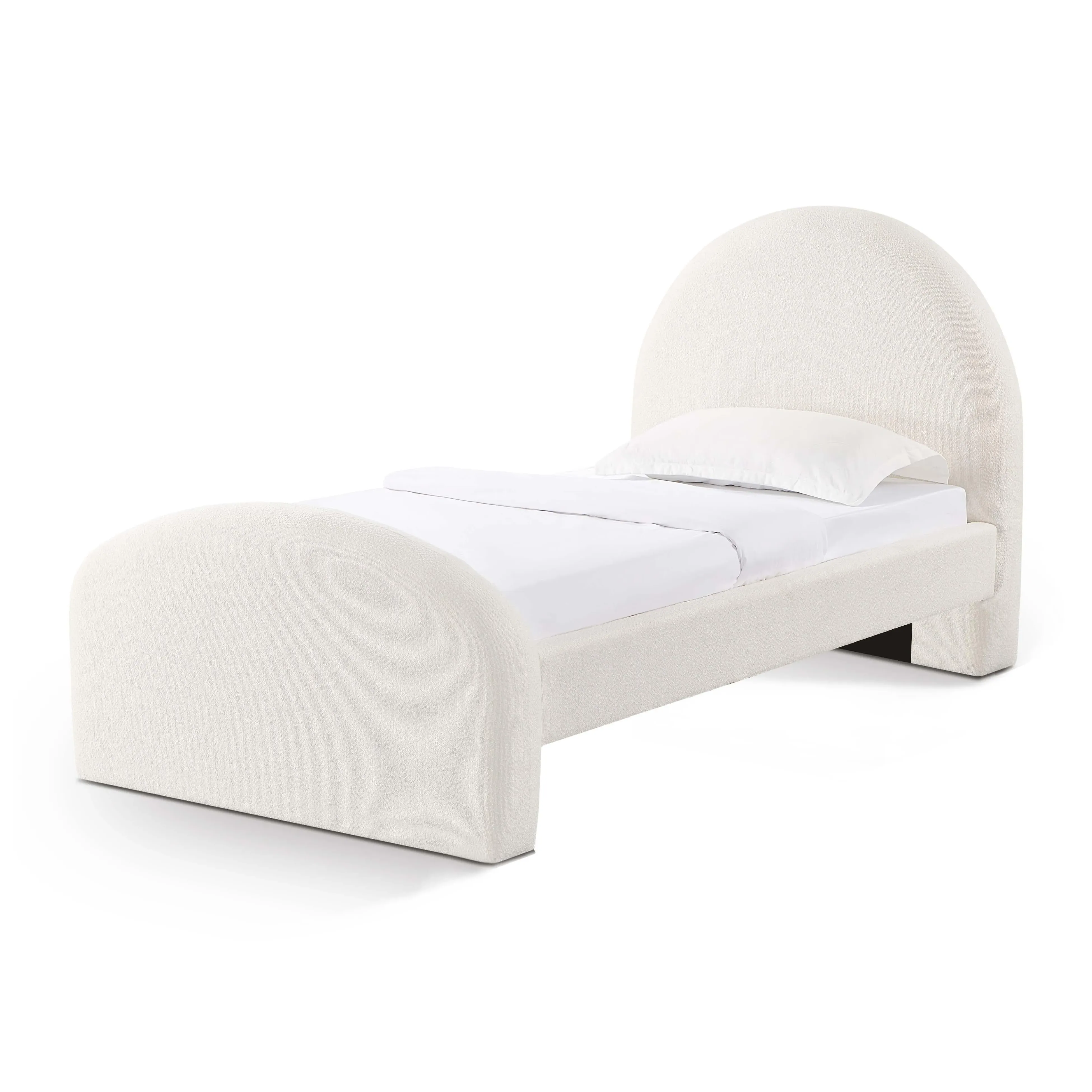 Moon Twin Bed - Cream, Boucle product