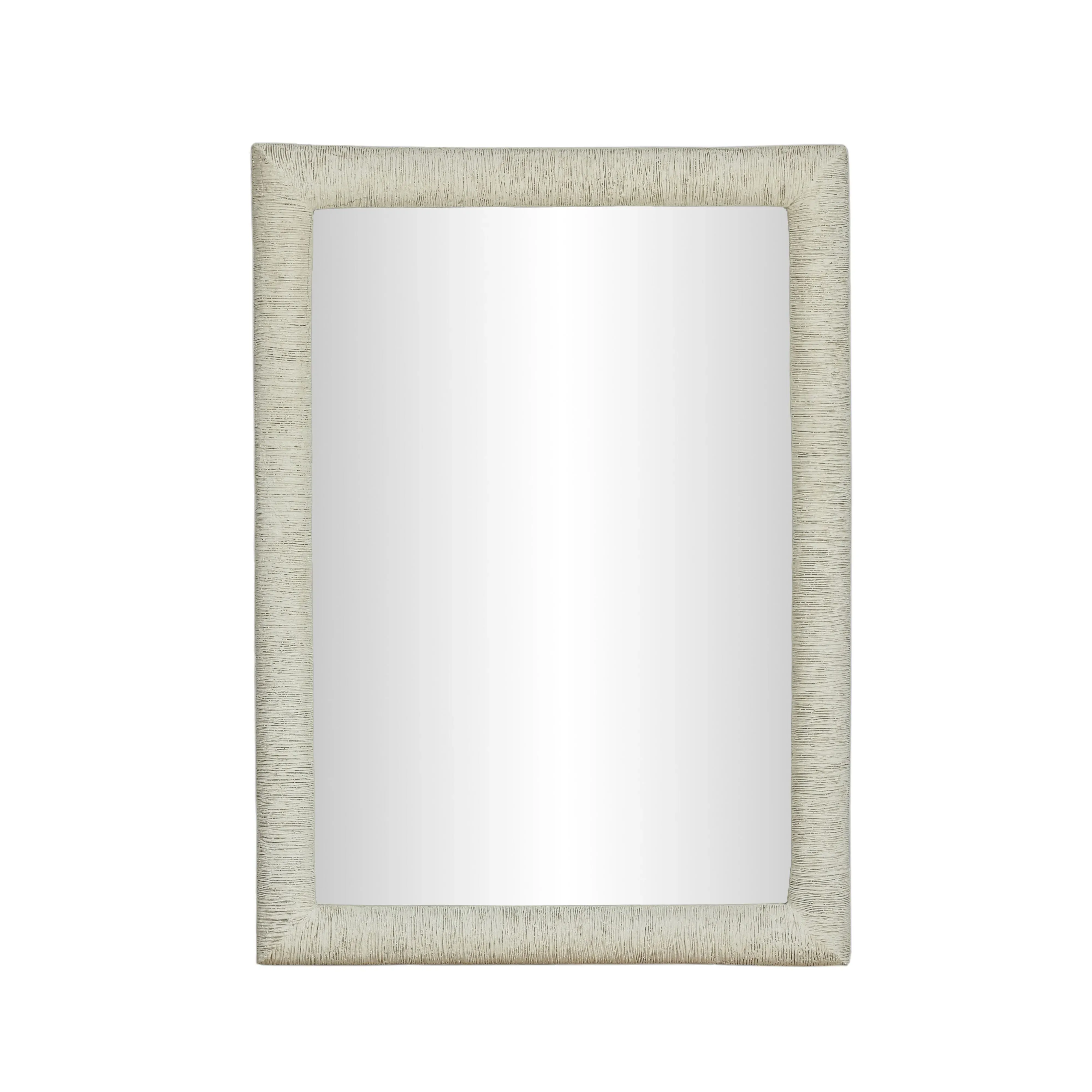 Orpheus Rectangular Wall Mirror - Ribbed Faux Stone, Fiberglass product