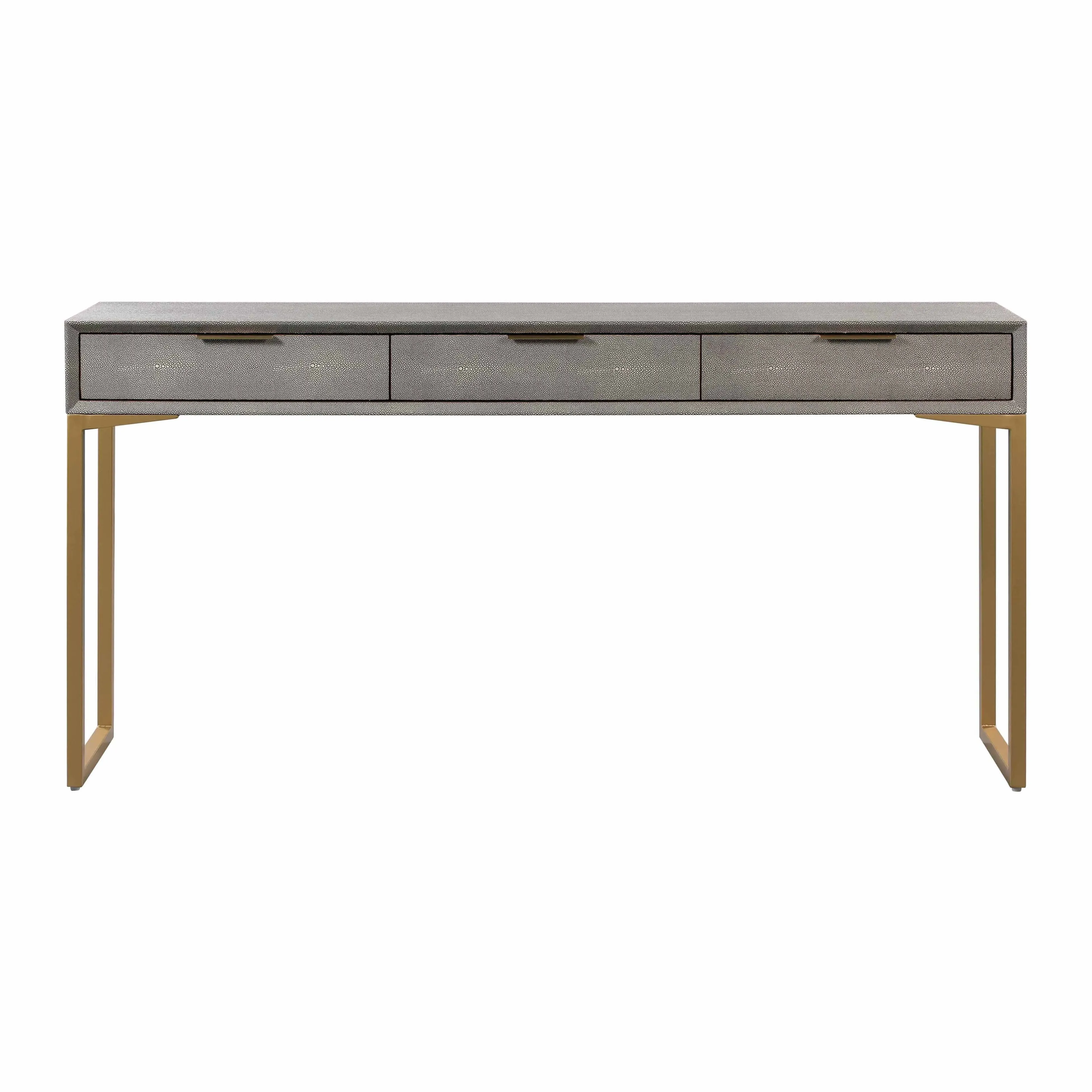 Pesce 3-Drawer Console Table - Faux Shagreen product