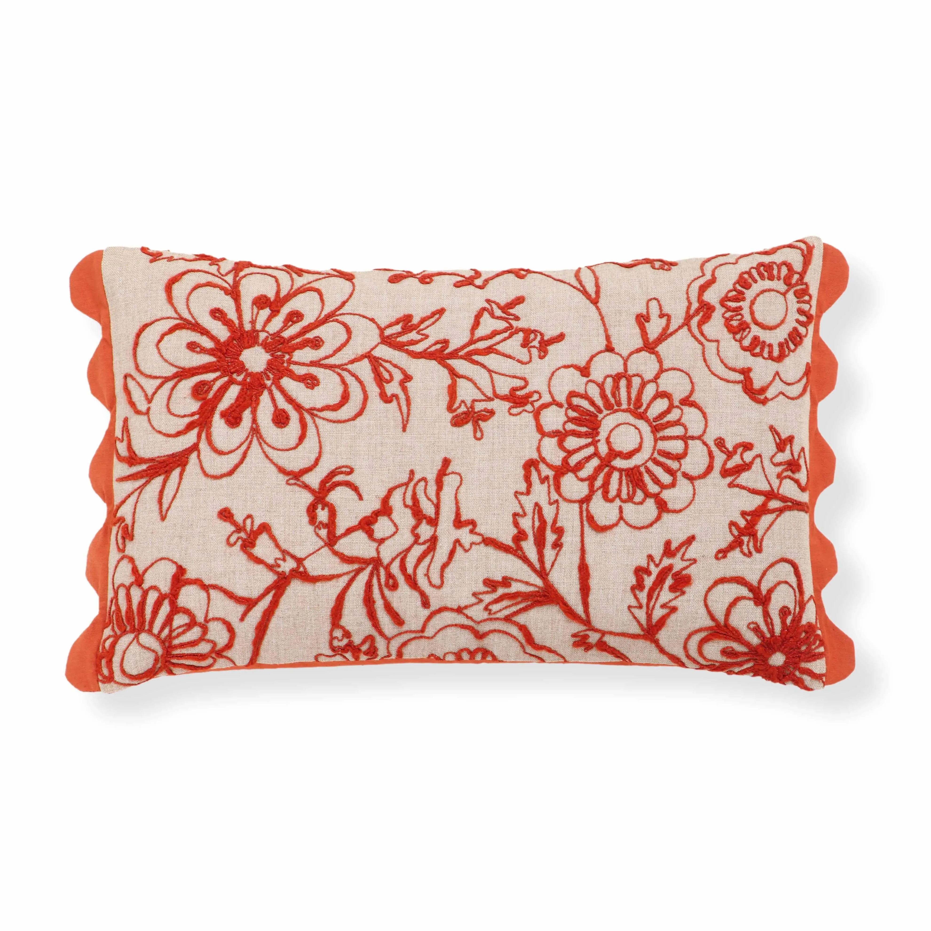 Portia Throw Pillow Cover - Embroidered Cotton product