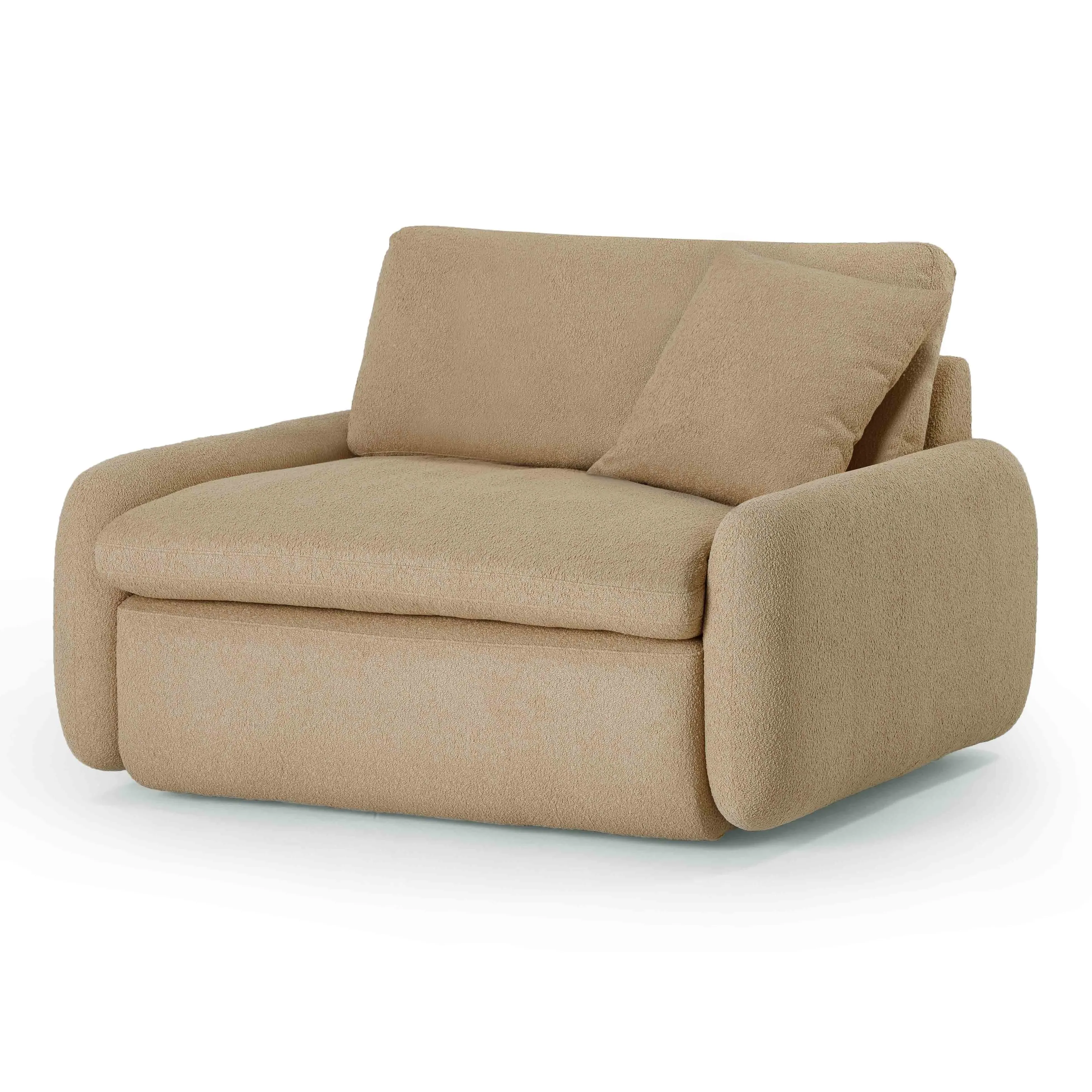 Rachelle Boucle Lounge Chair - Tan product