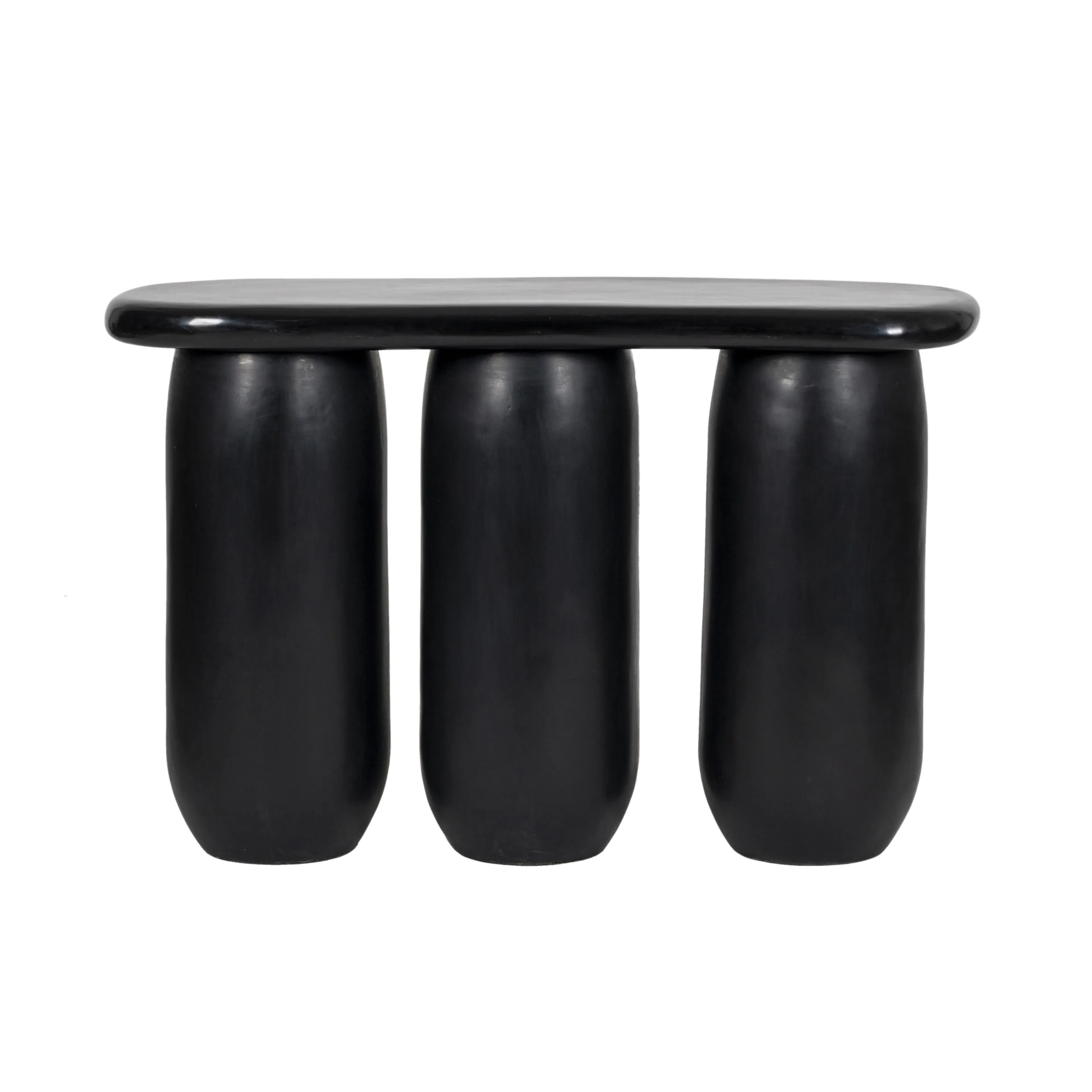 Rahul Console Table - Black, Fiberglass product