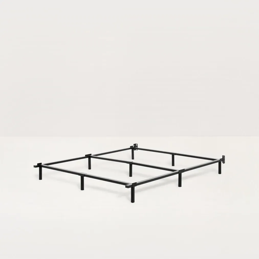 Cal King Size Metal Bed Base - Black