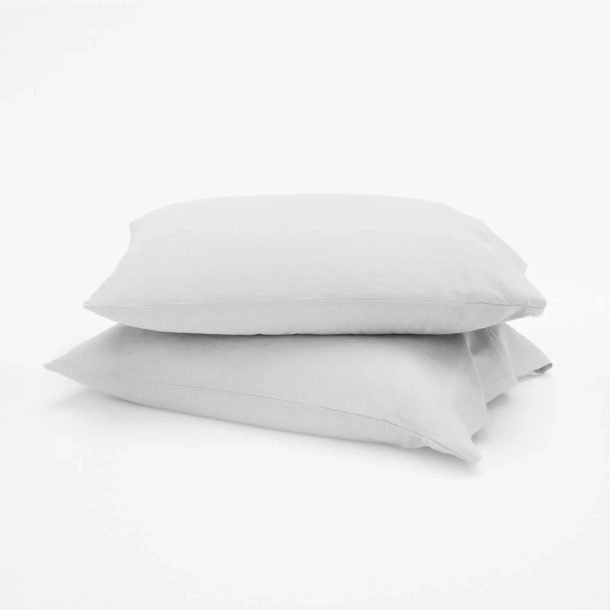 Linen Cotton Queen Pillowcase Set - Cloud image