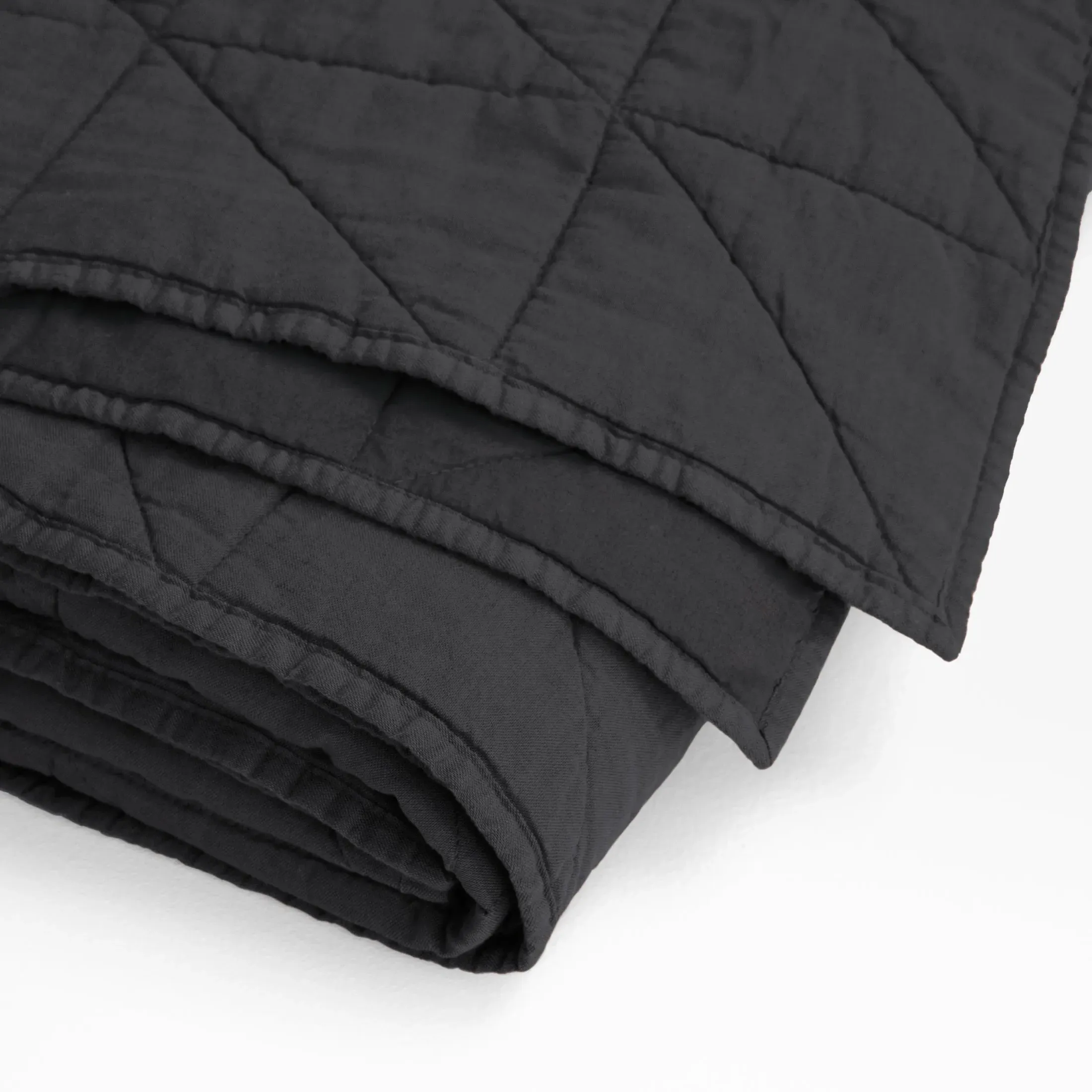 Cotton and Linen Full/Queen Quilt - Charcoal