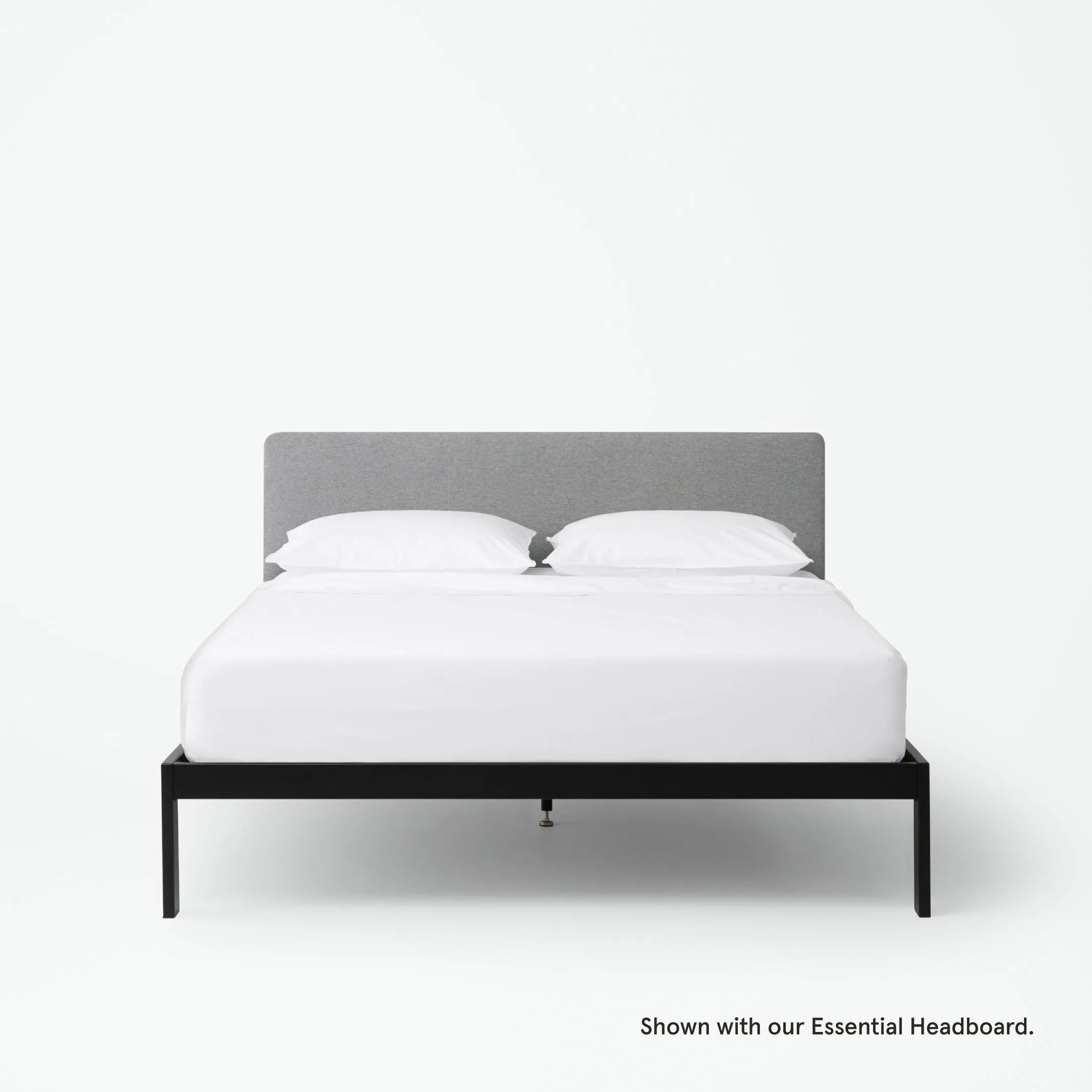 Essential Full Size Platform Bed Frame - Black, Metal