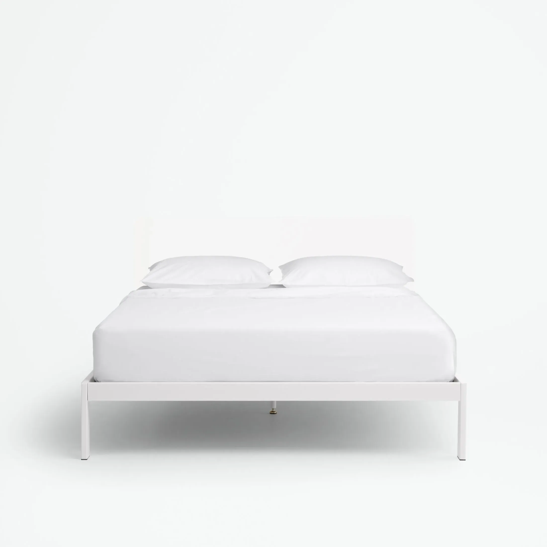 Essential Full Size Platform Bed Frame - White, Metal