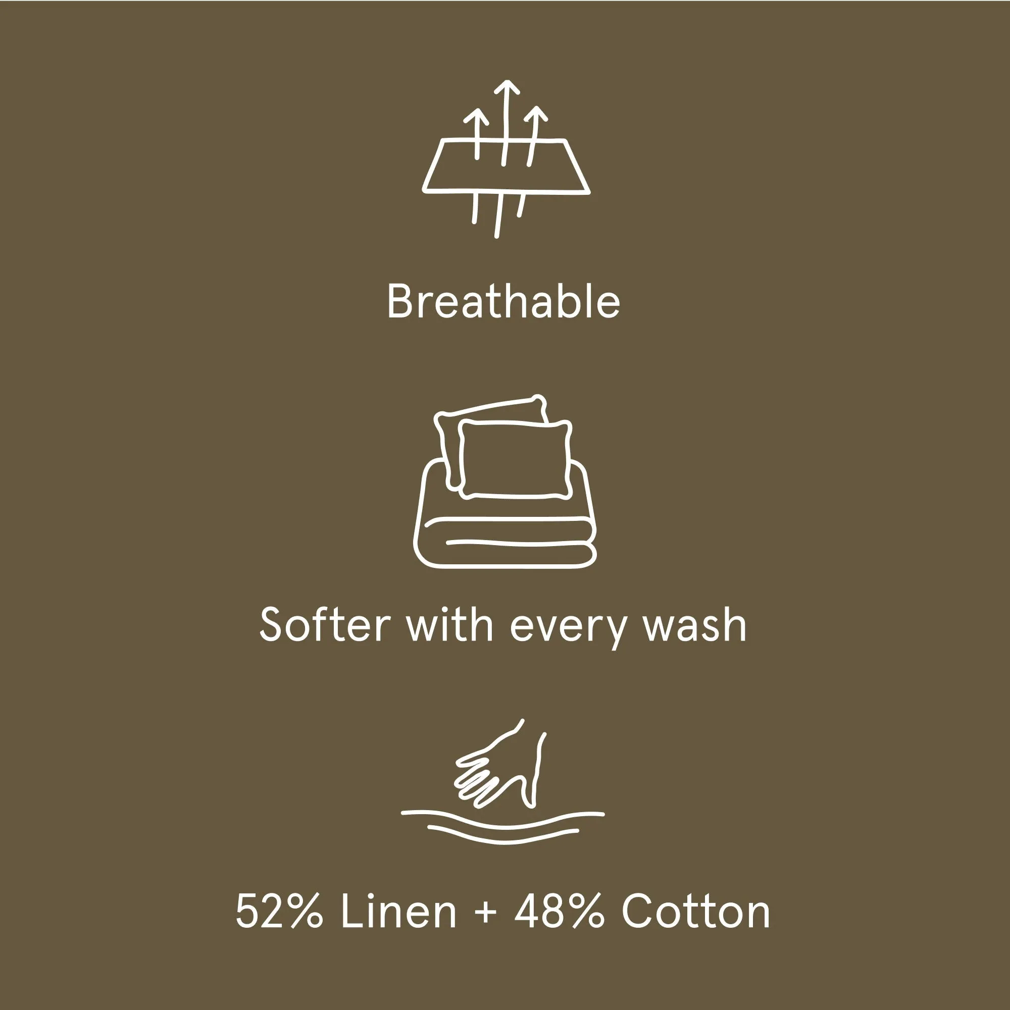 Full Size Linen Cotton Sheet Set - Martini Olive