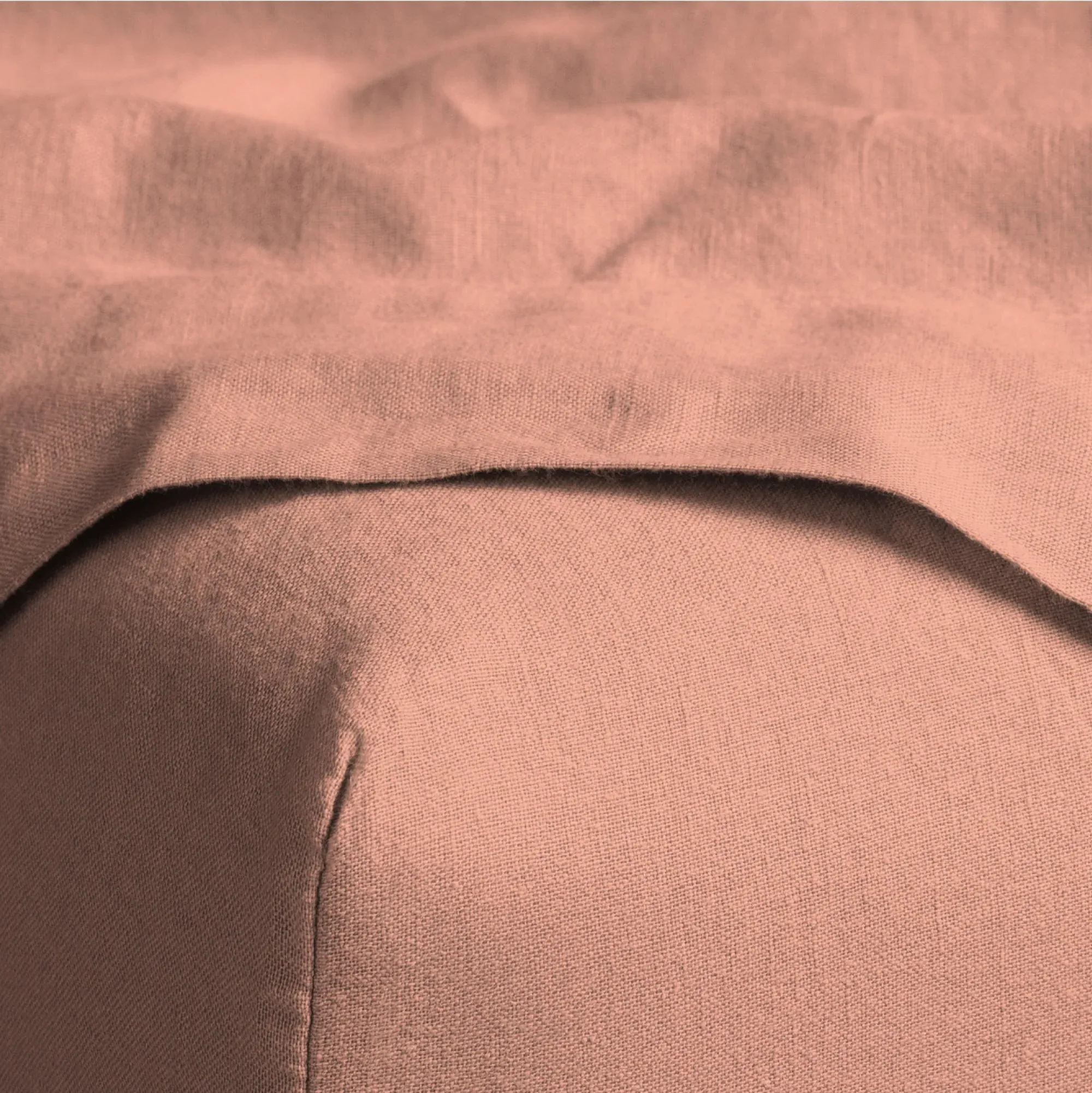 Full Size Linen Cotton Sheet Set - Muted Clay