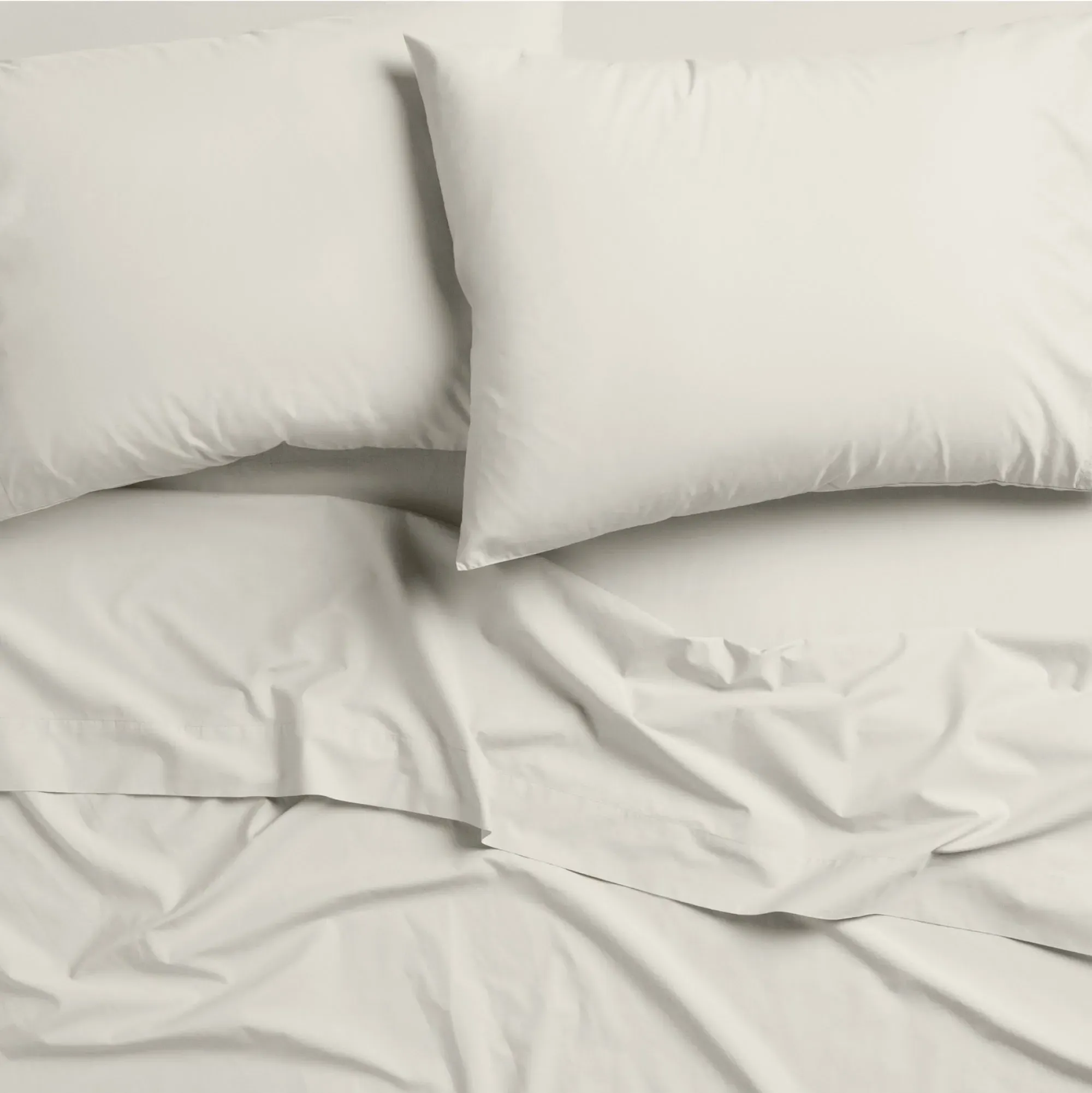 King Size Percale Pillowcase Set - Sand