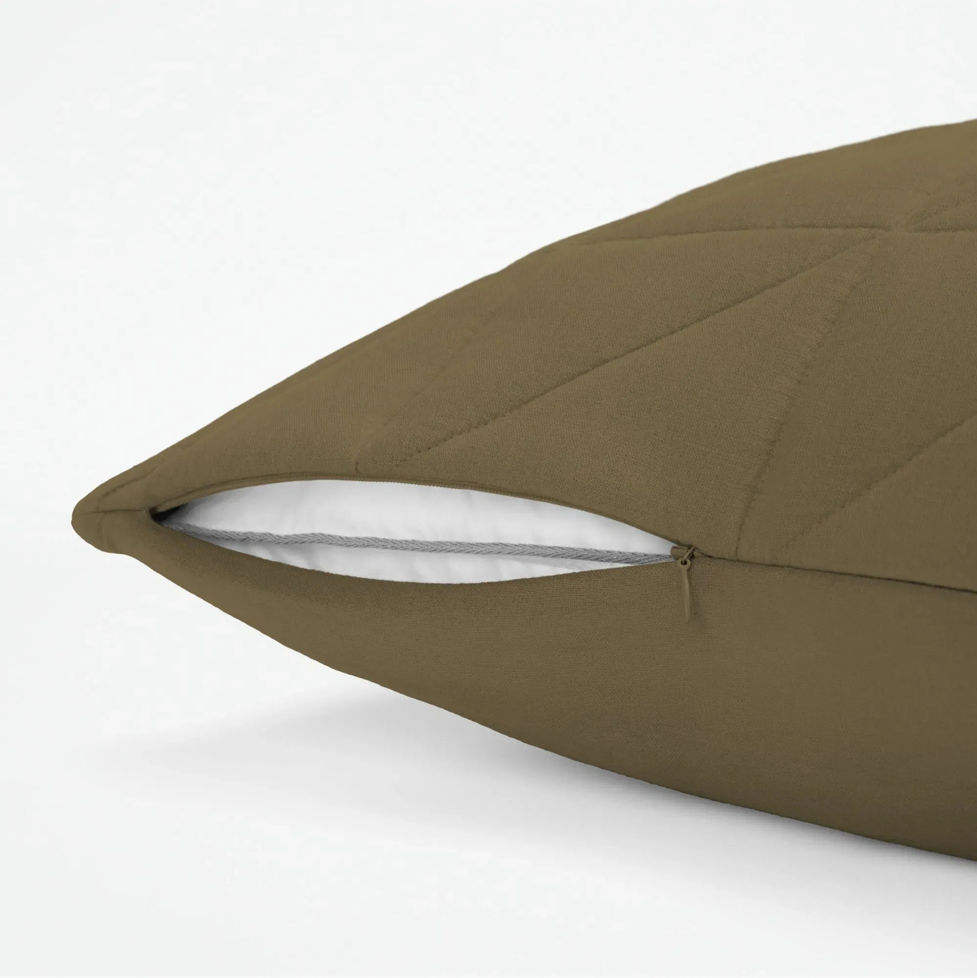 Linen Cotton Body Pillow Cover - Martini Olive