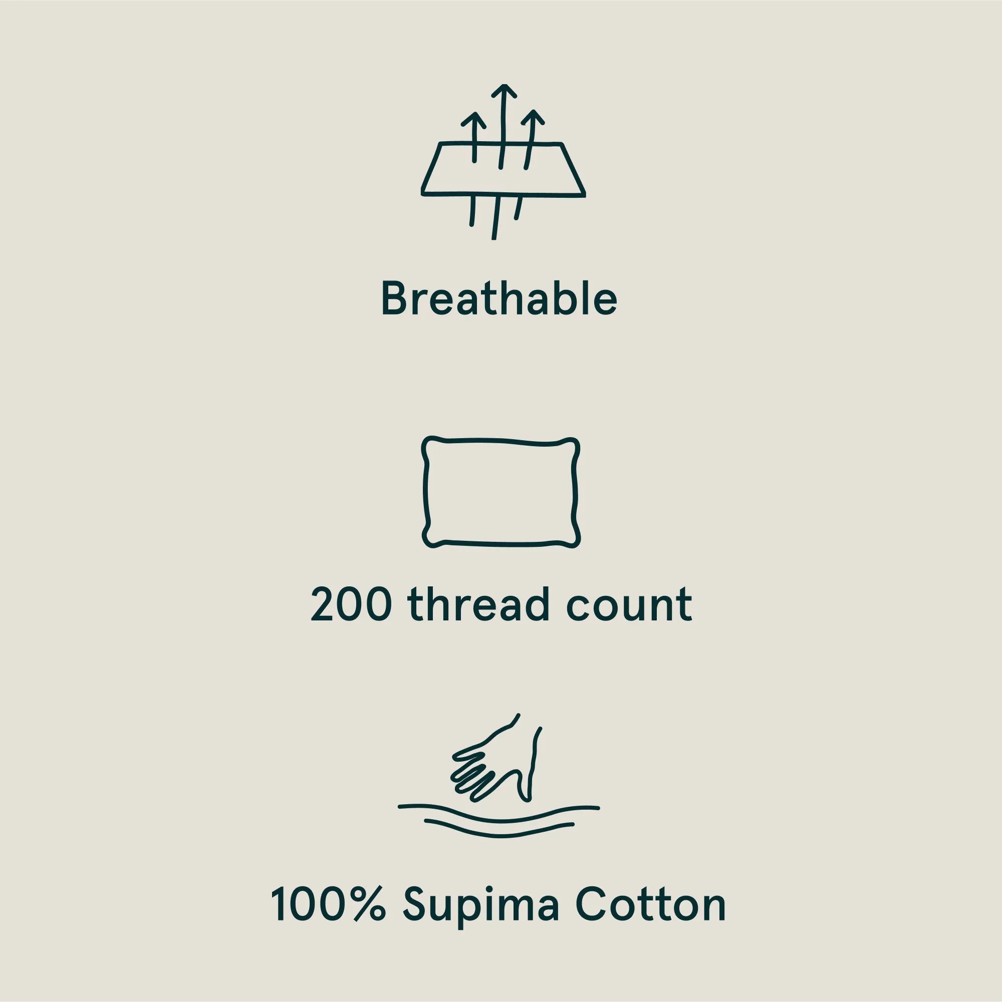 Percale Body Pillow Cover - Cloud