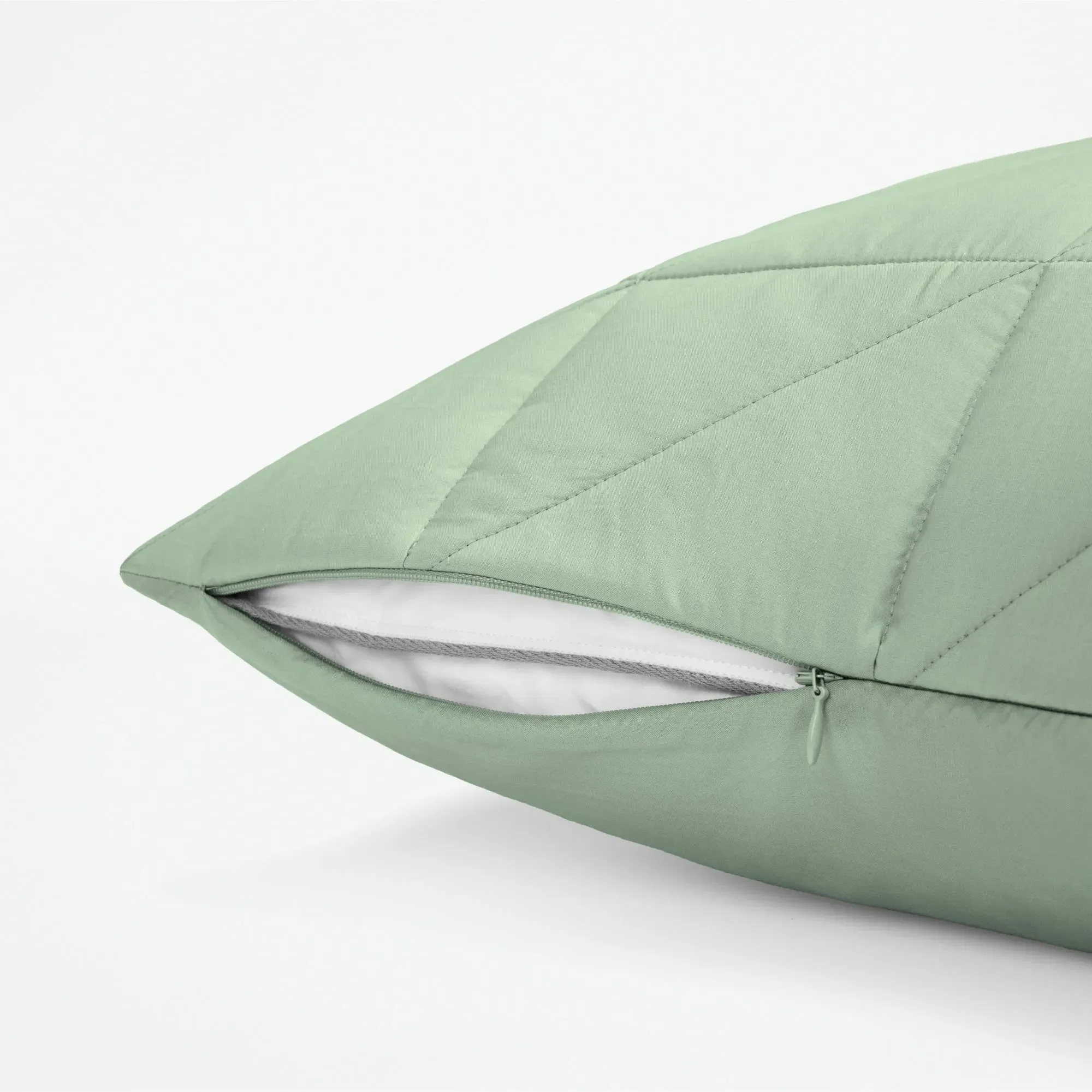 Percale Body Pillow Cover - Sage