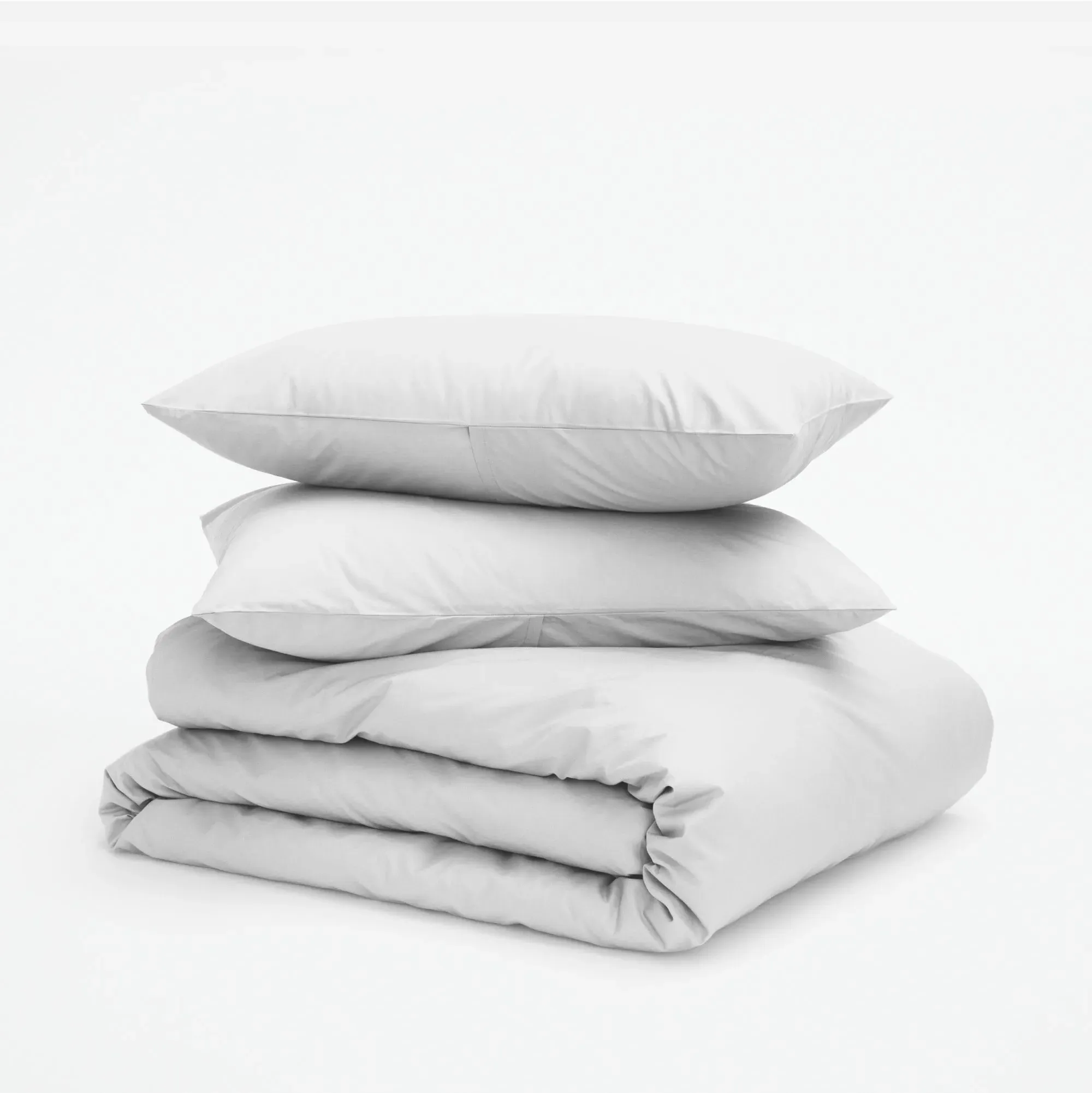 Percale King Size Duvet Cover Set - Cloud