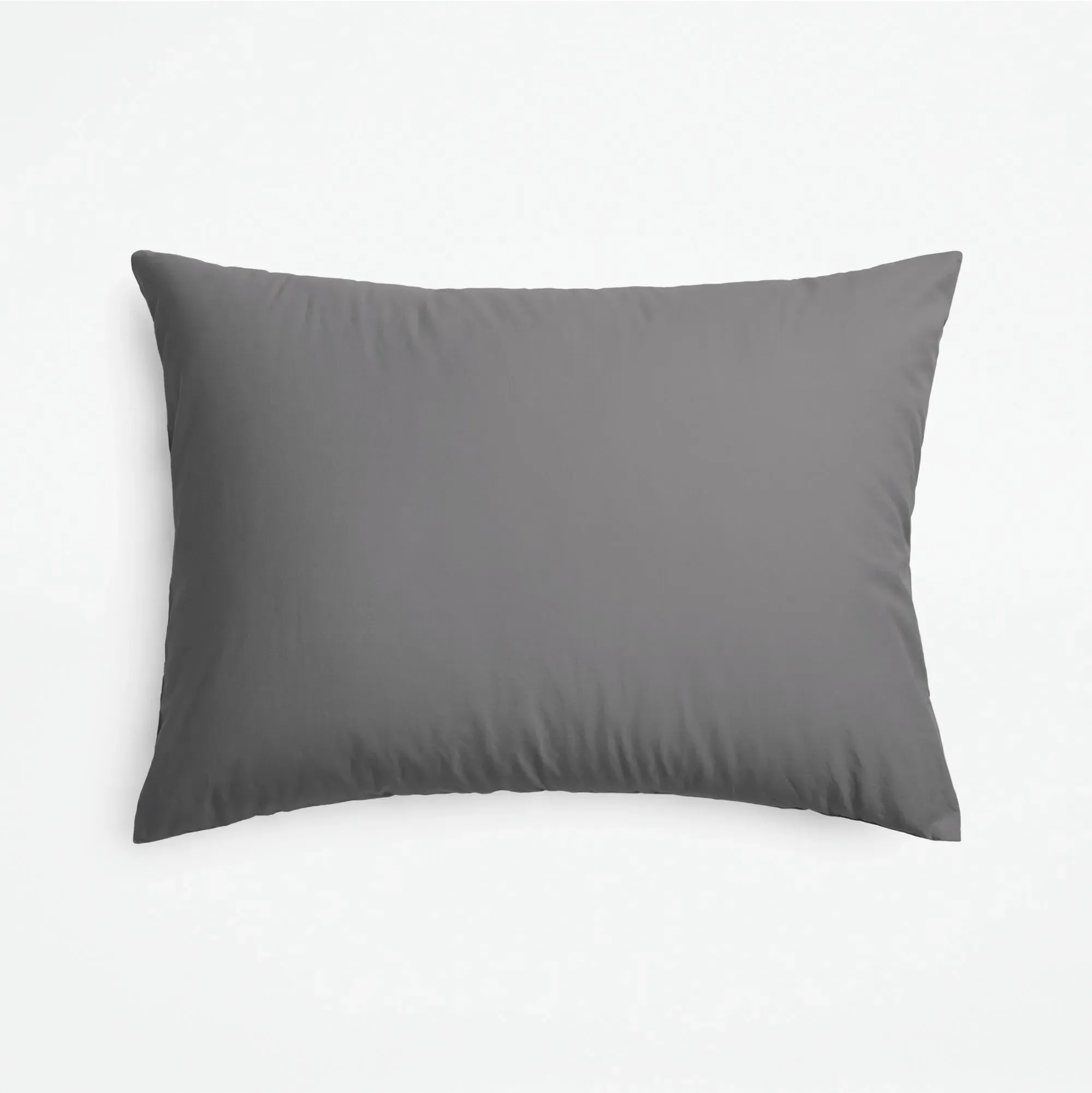 Percale King Size Duvet Cover Set - Gray Quill