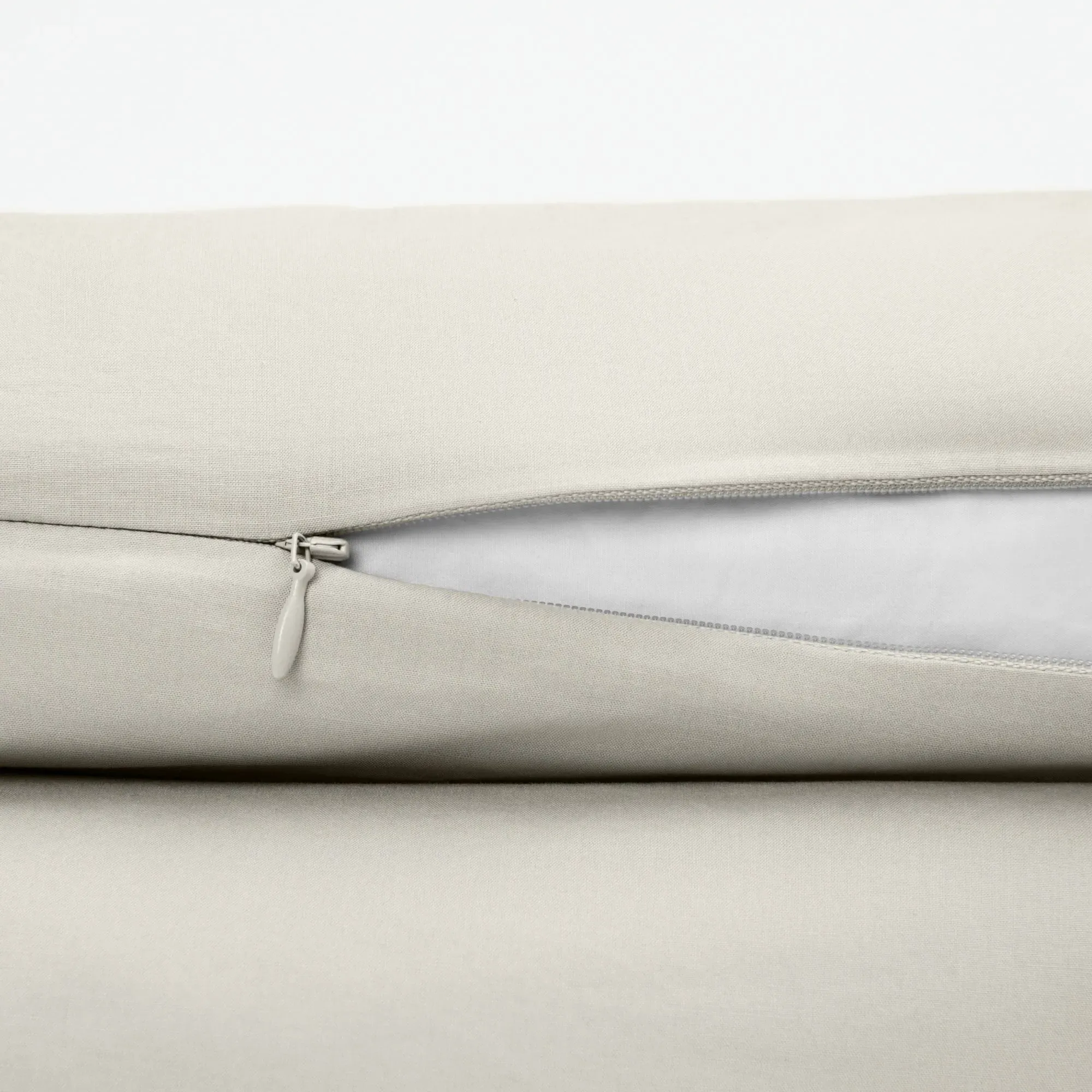 Percale King Size Duvet Cover Set - Sand