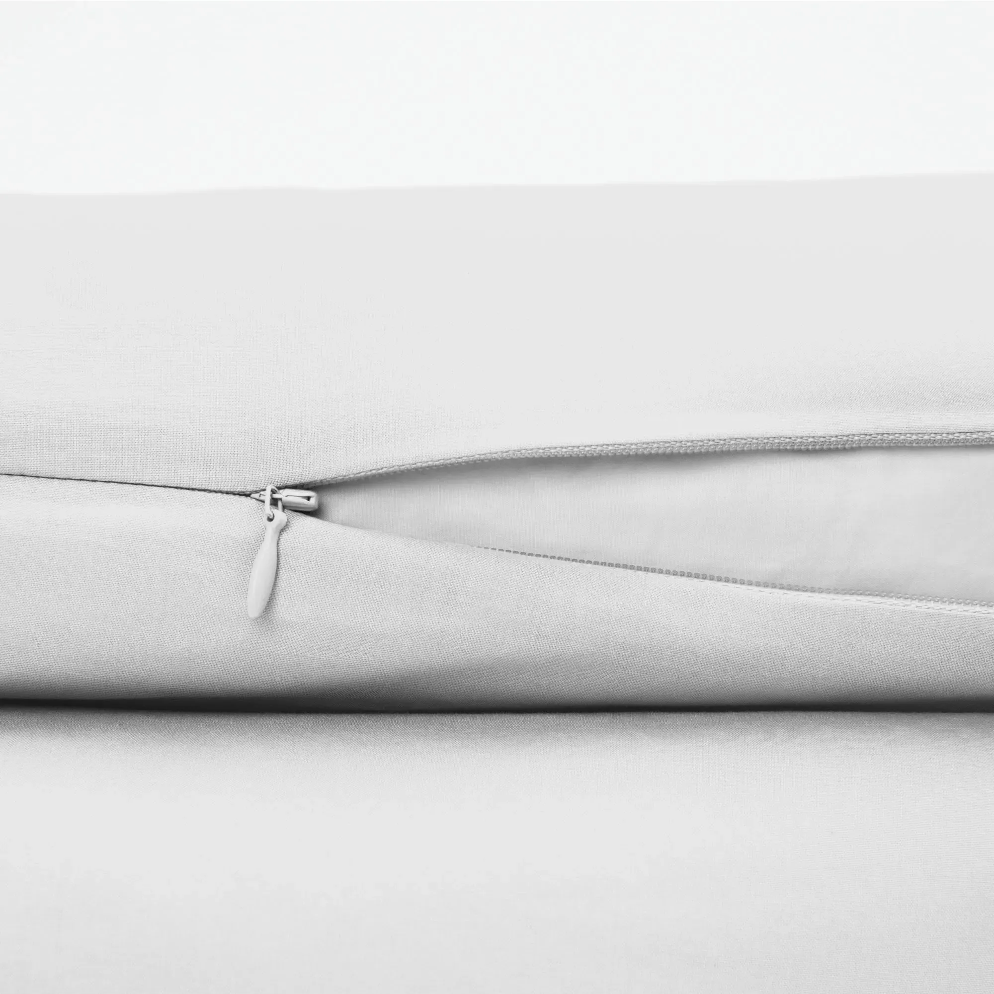 Percale Twin Size Duvet Cover Set - Cloud