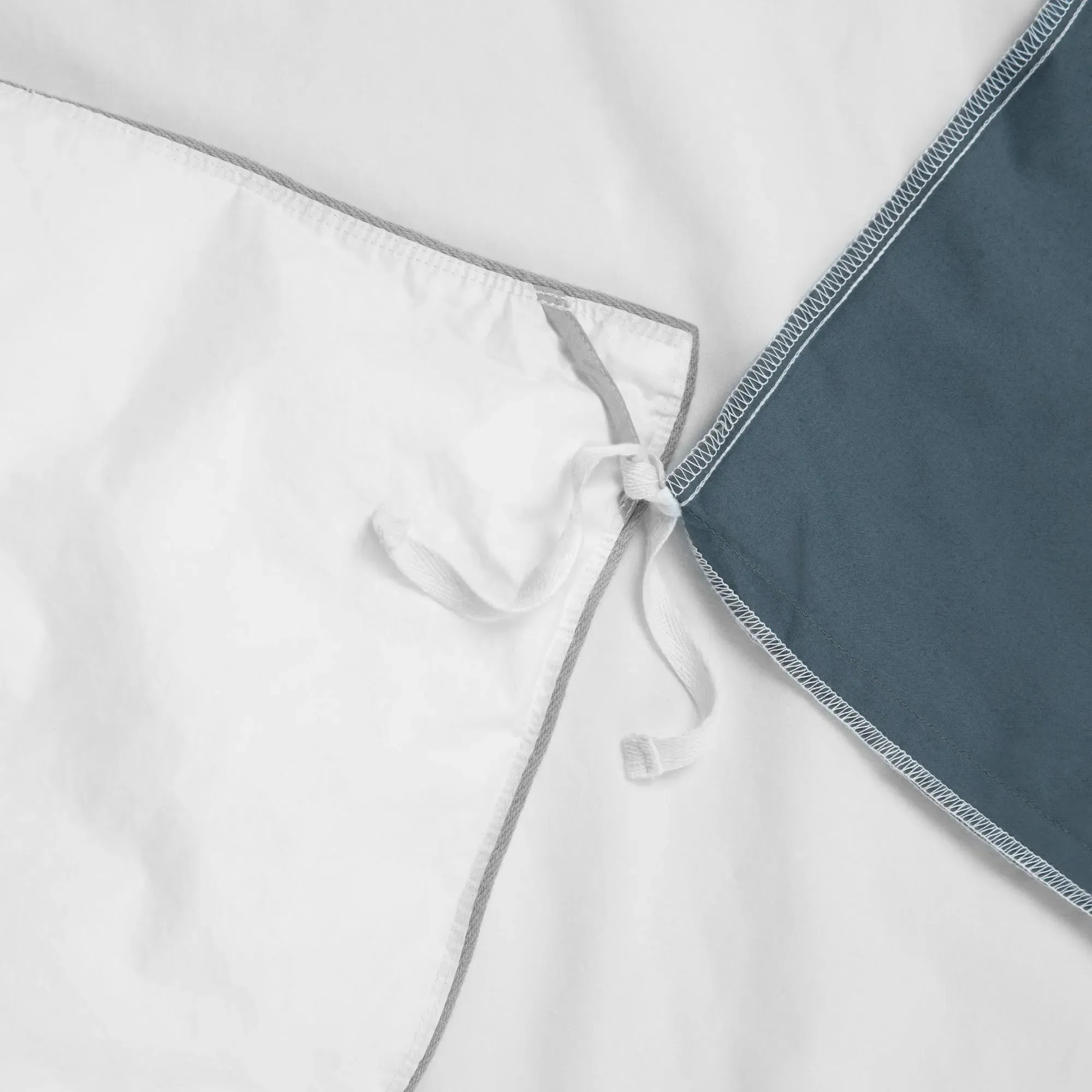 Percale Twin/Twin XL Duvet Cover Set - Glacier, Cotton