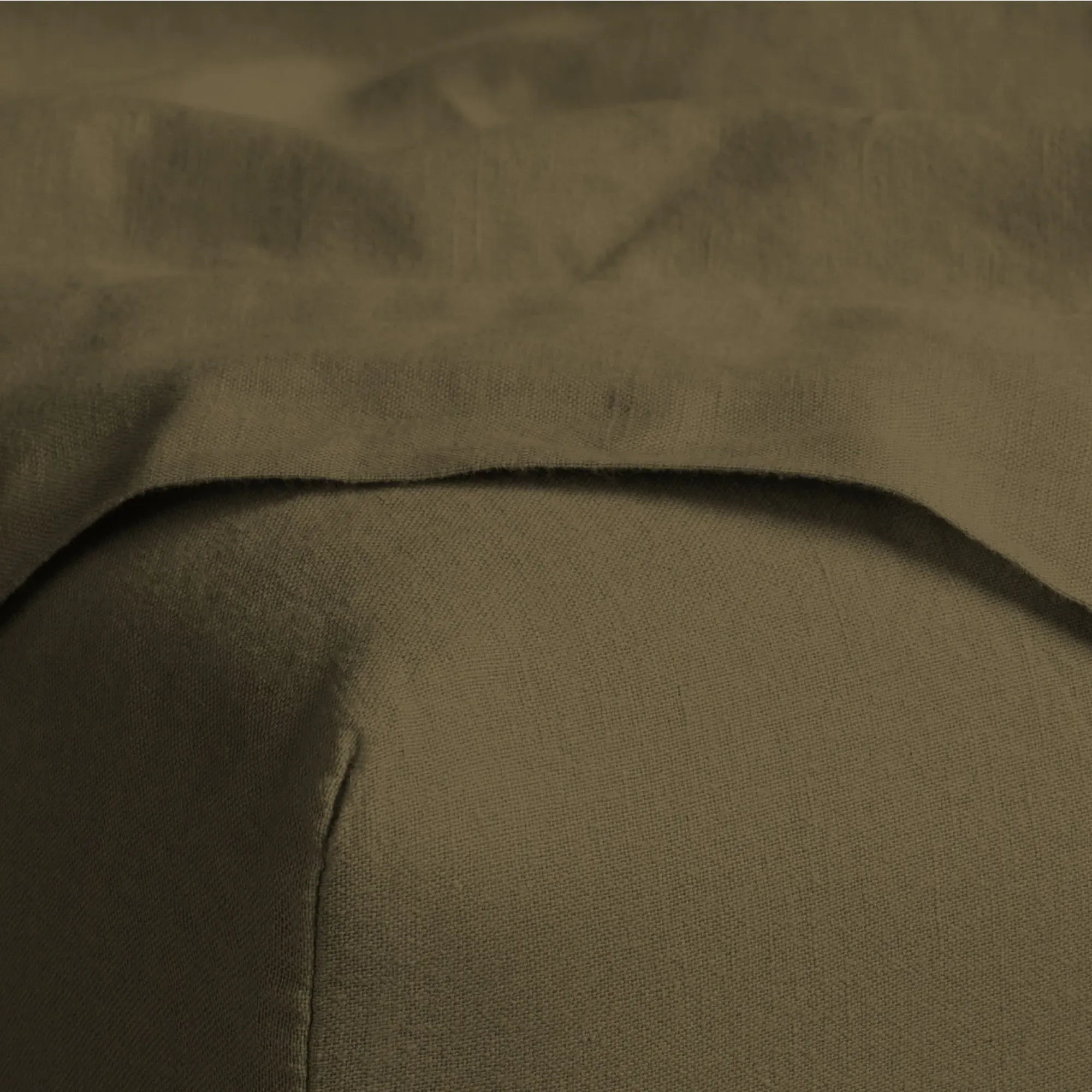 Queen Size Linen Cotton Sheet Set - Martini Olive