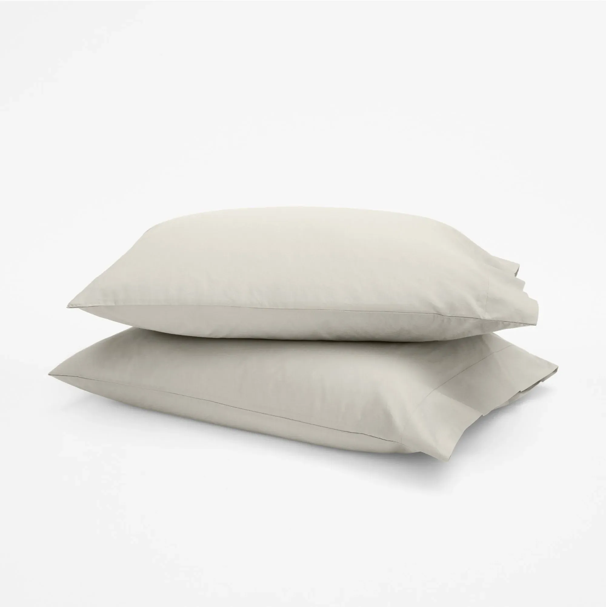 Queen Size Percale Pillowcase Set - Sand