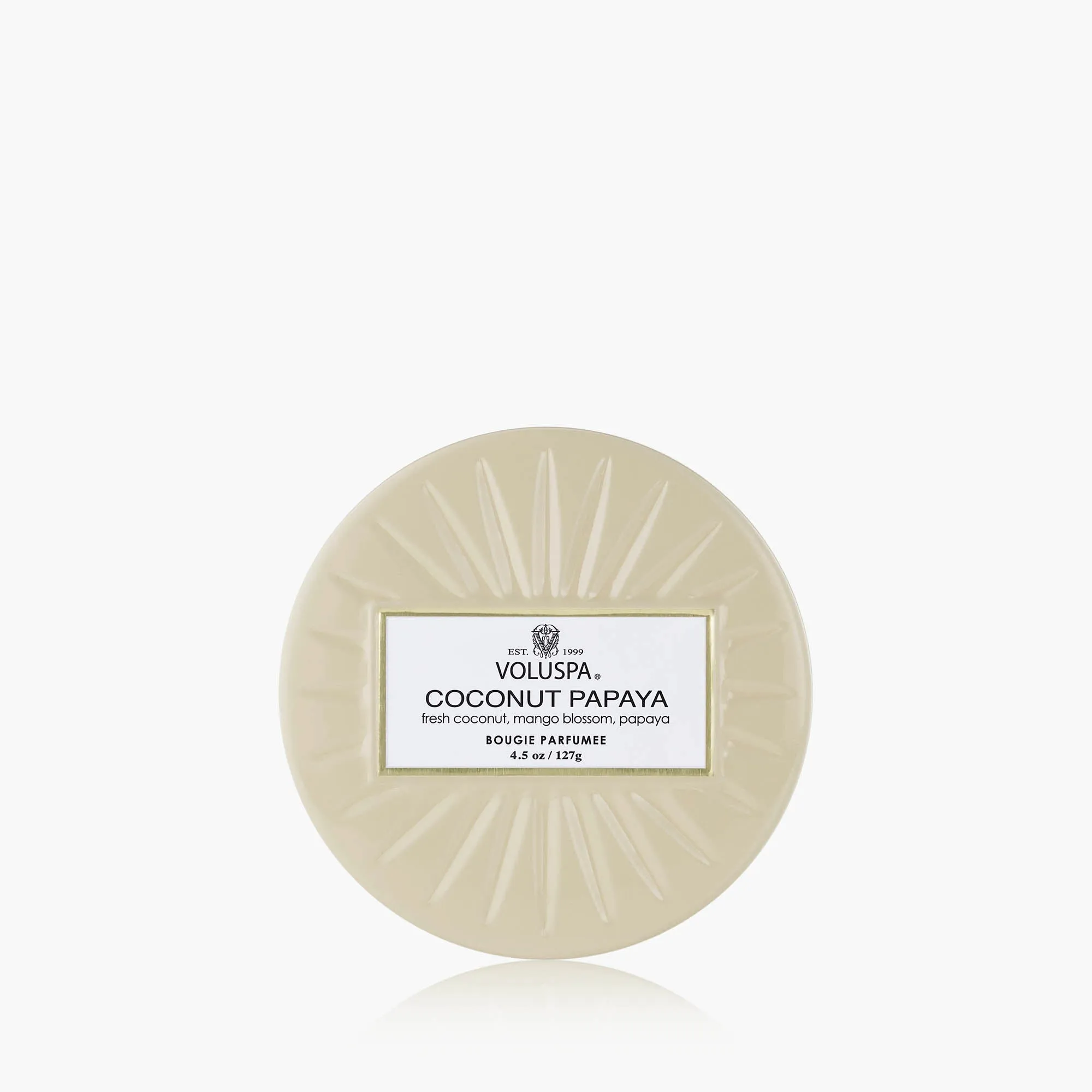 Coconut Papaya Mini Tin Candle - Single Wick product