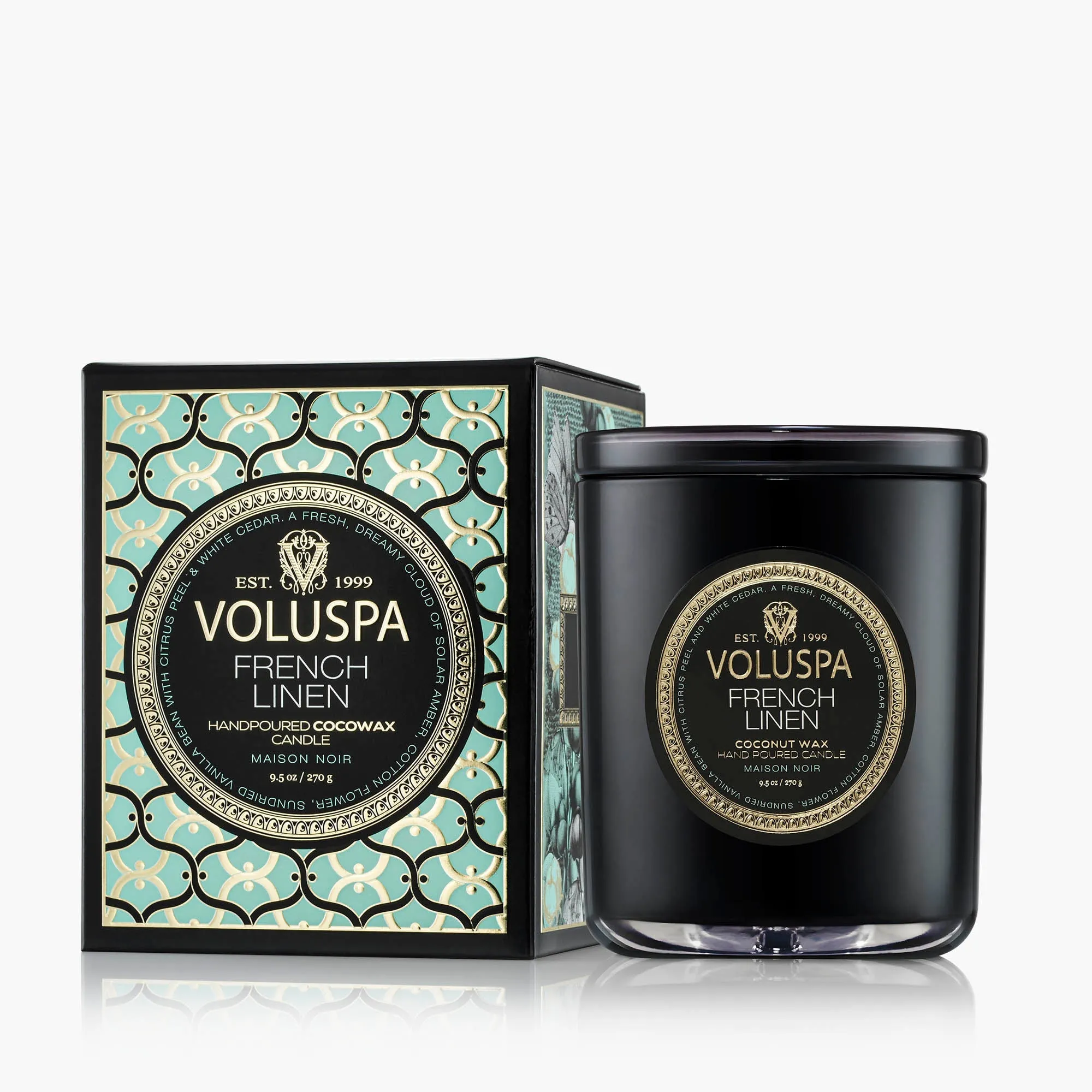 French Linen Classic Candle - Coconut Wax product