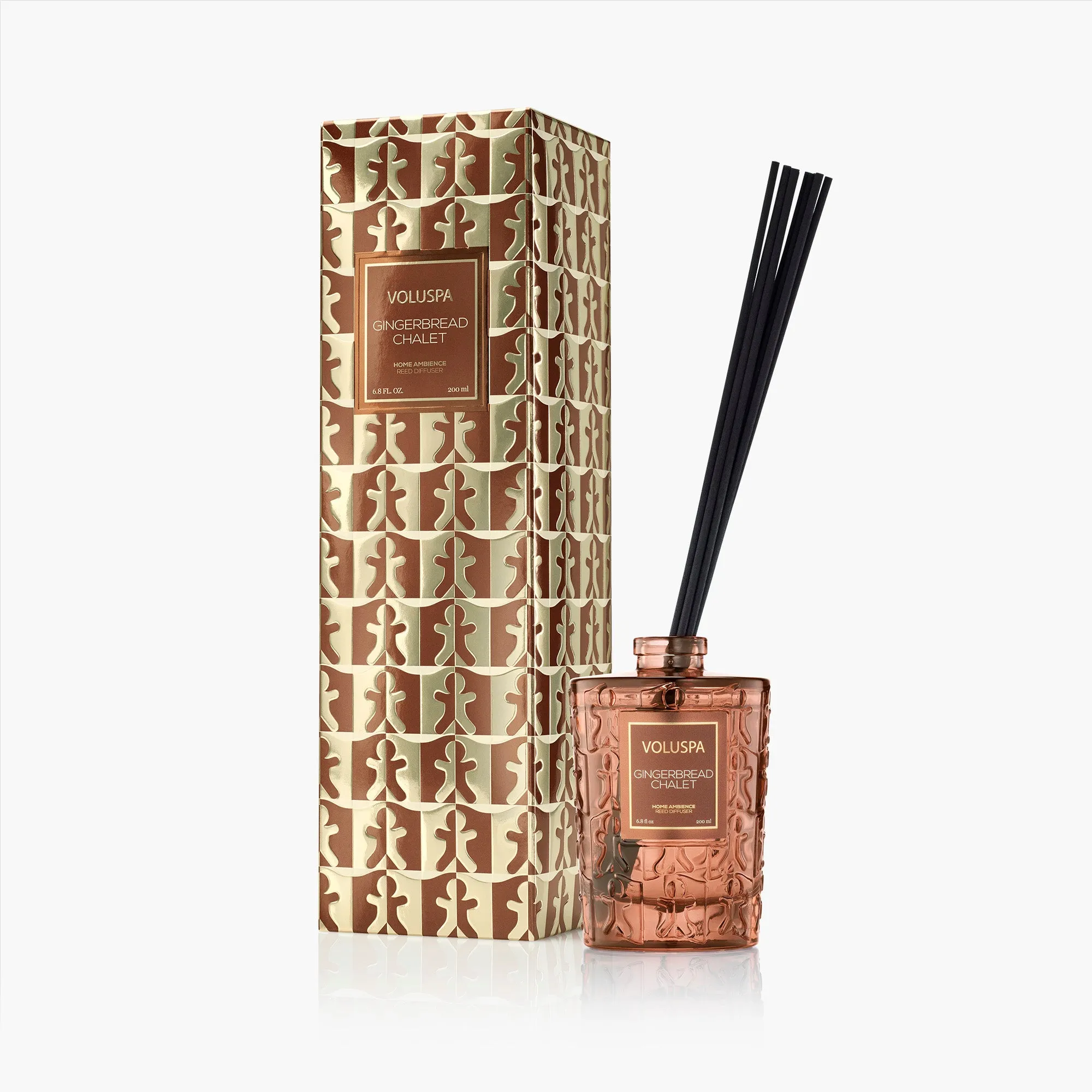 Gingerbread Chalet Reed Diffuser - Glass by Voluspa, alternate view